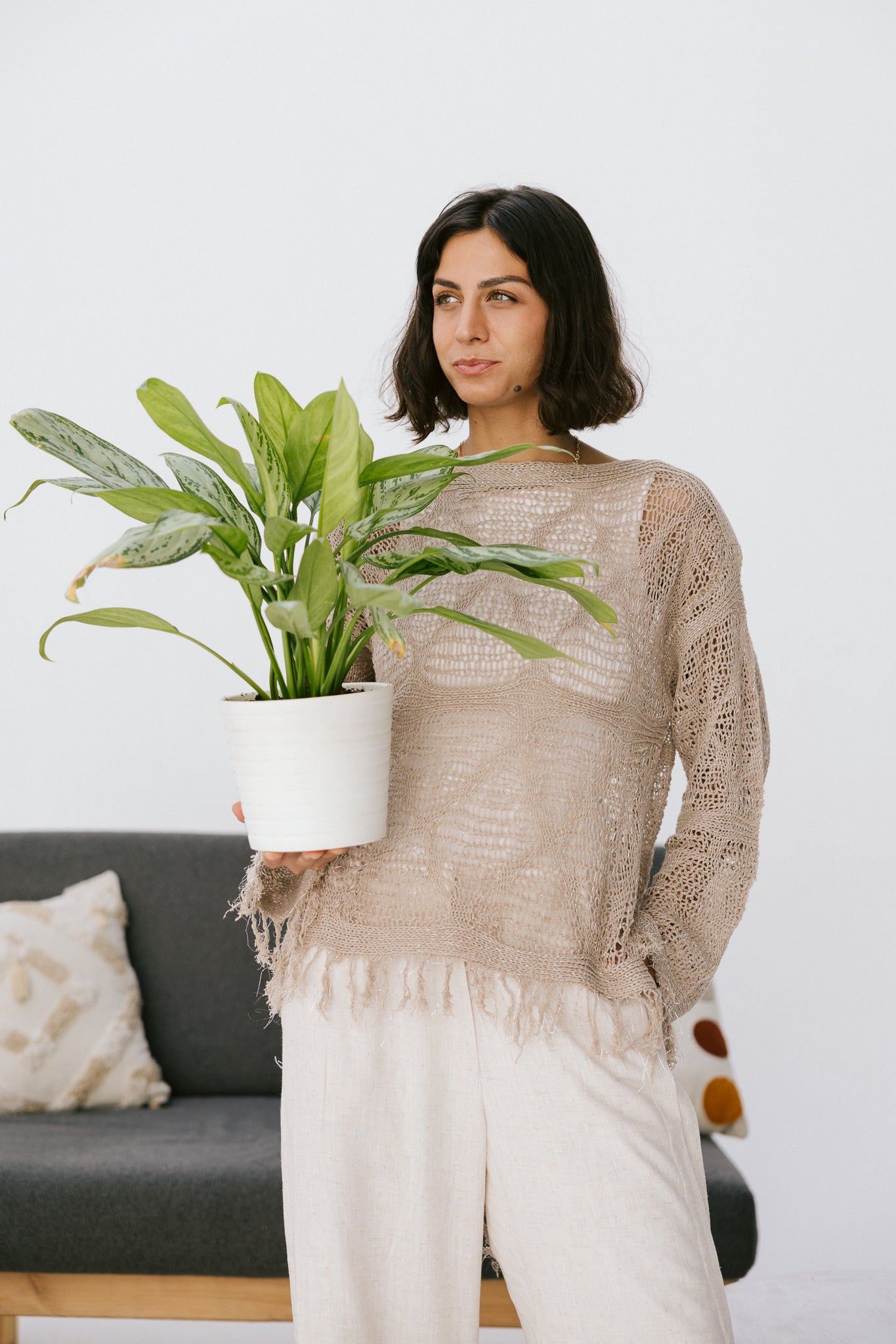 Whisper Knit in Tan