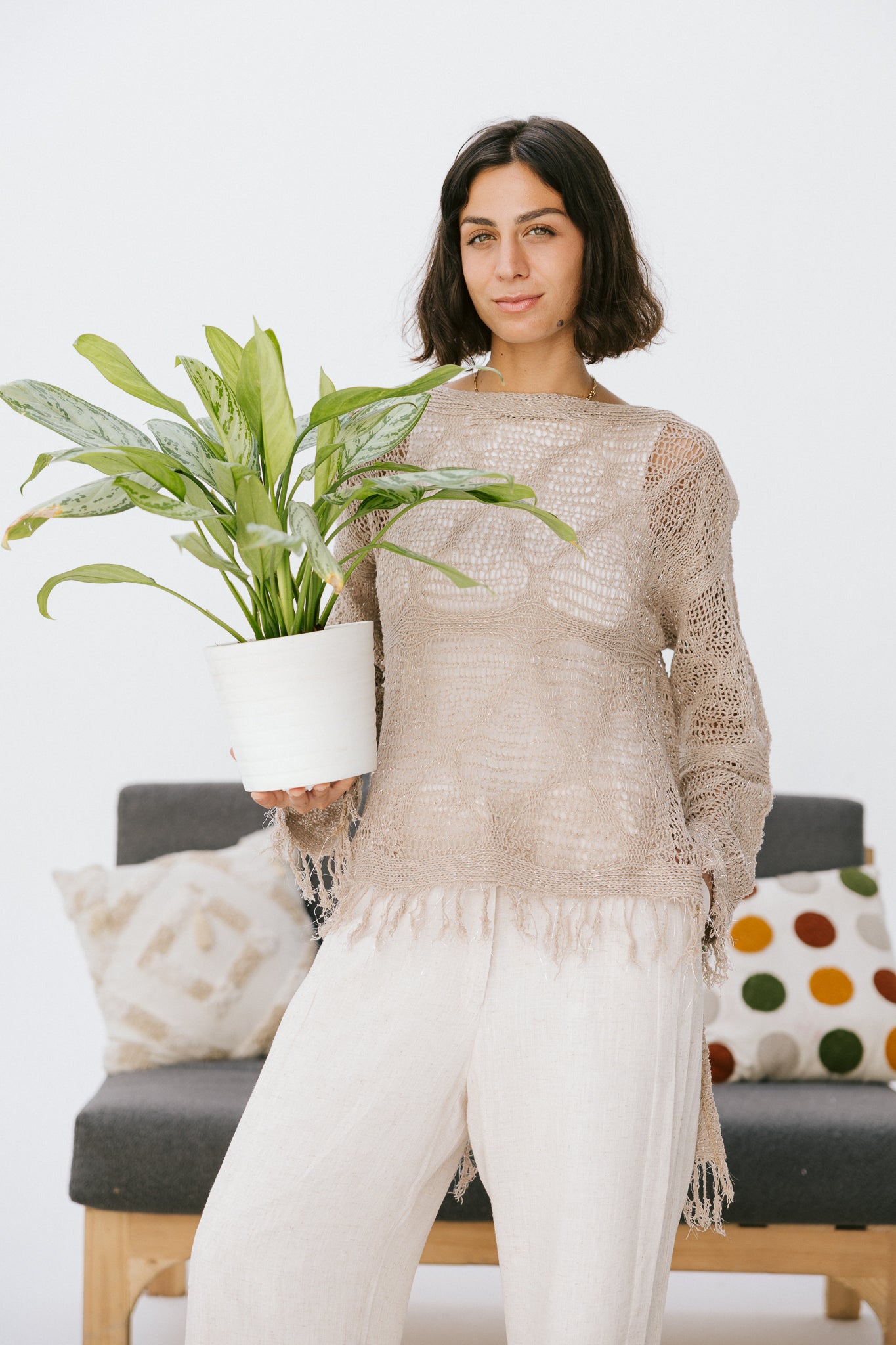 Whisper Knit in Tan