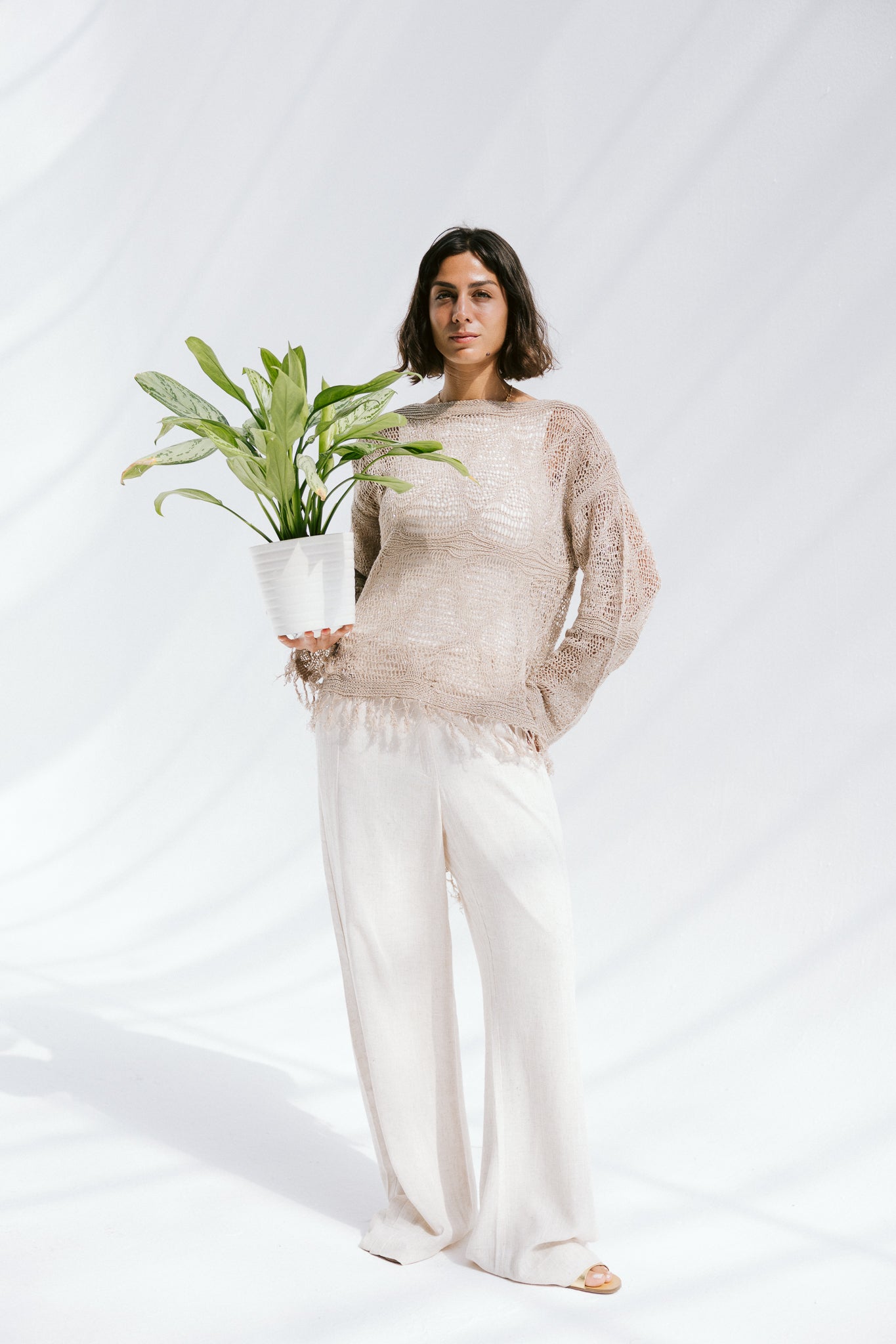 Whisper Knit in Tan