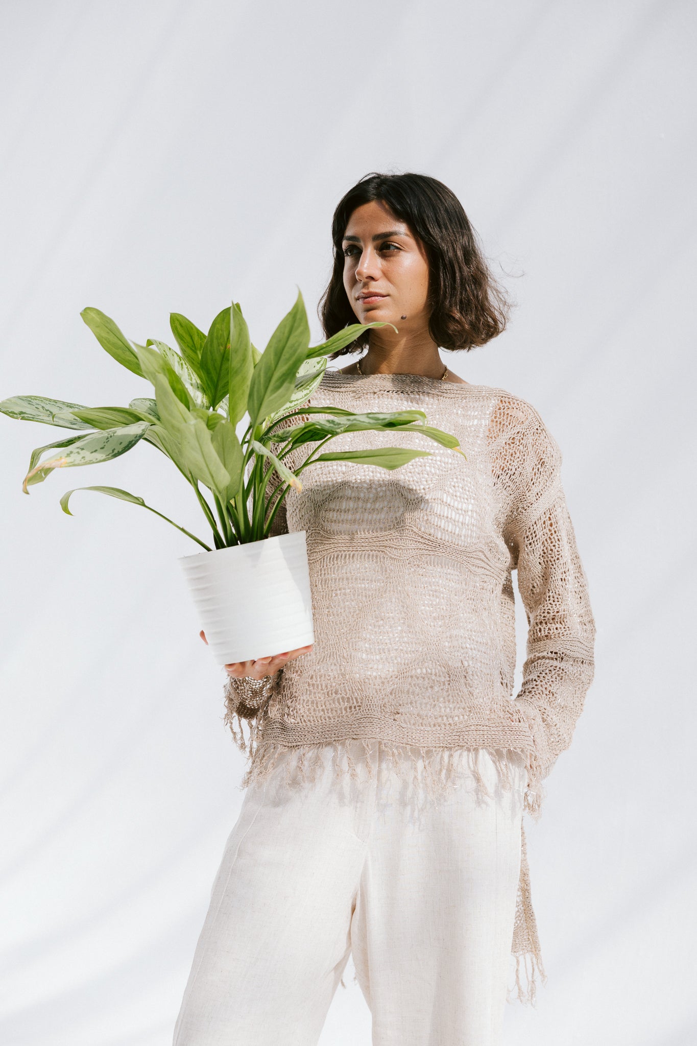 Whisper Knit in Tan