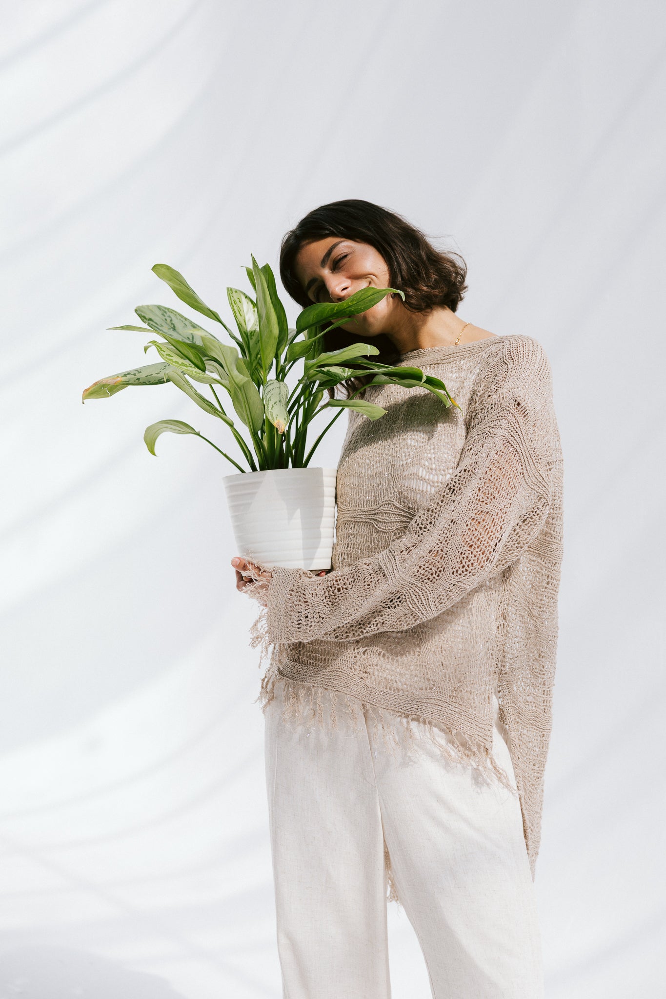 Whisper Knit in Tan