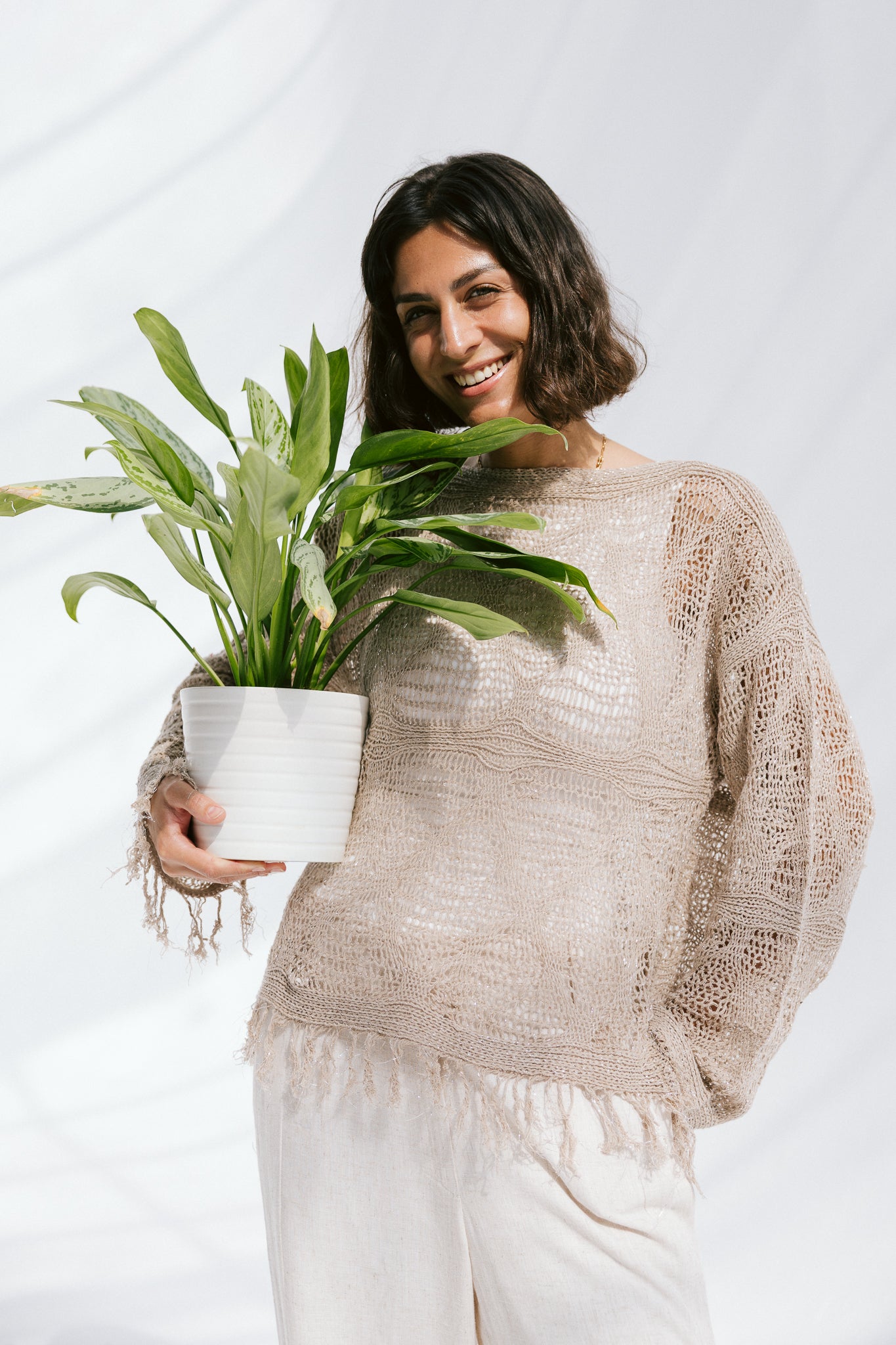Whisper Knit in Tan