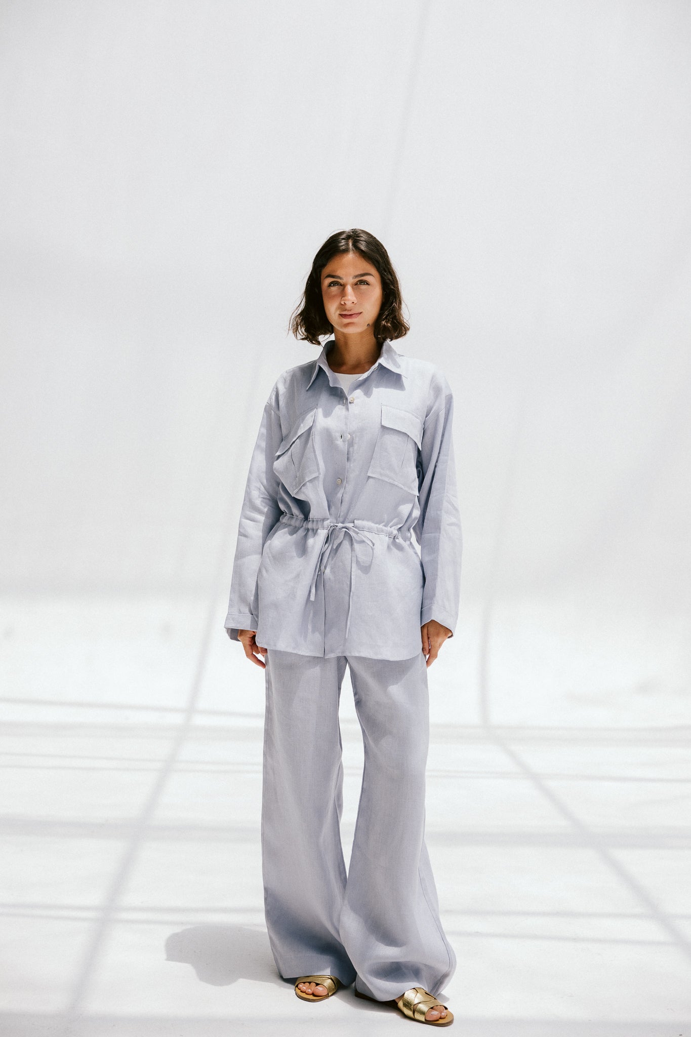 Slow Morning Pants In Powder blue