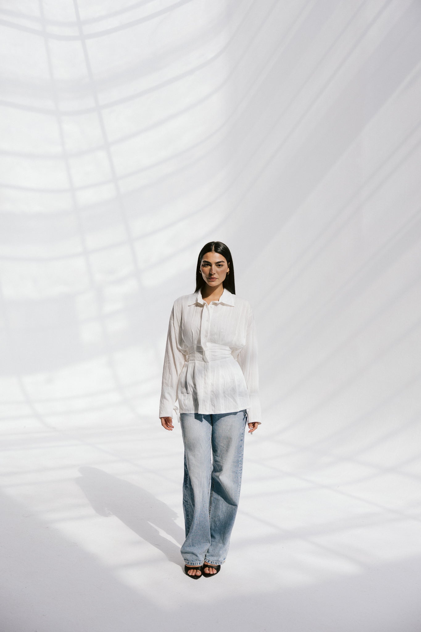 The Hourglass blouse in White