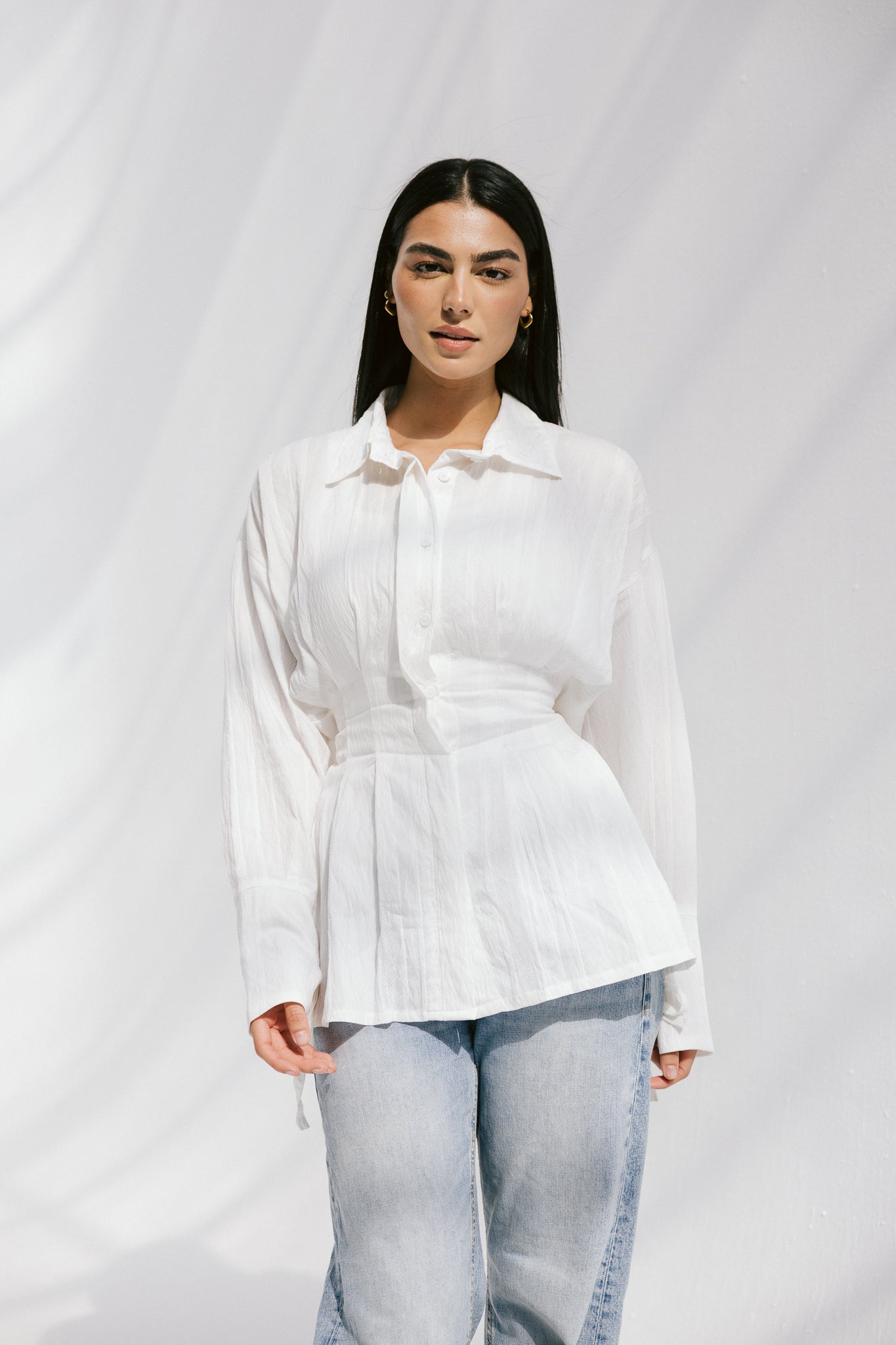 The Hourglass blouse in White