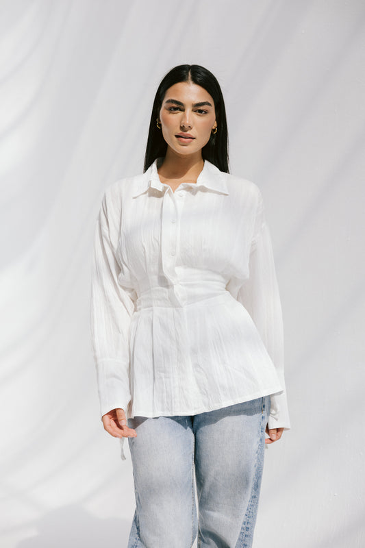 The Hourglass blouse in White