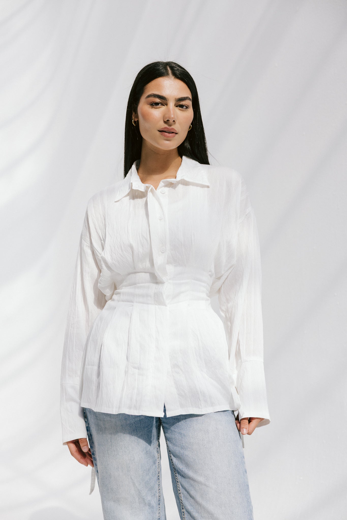 The Hourglass blouse in White