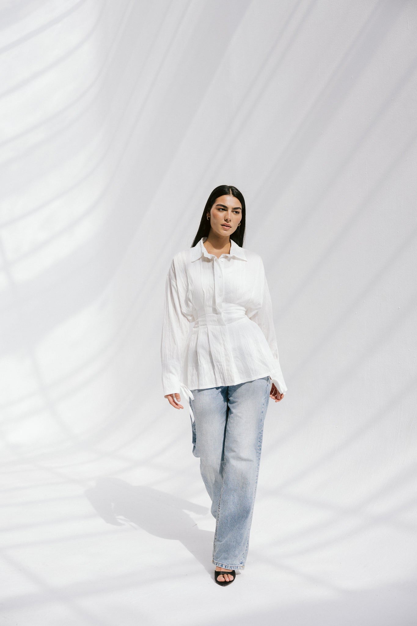 The Hourglass blouse in White