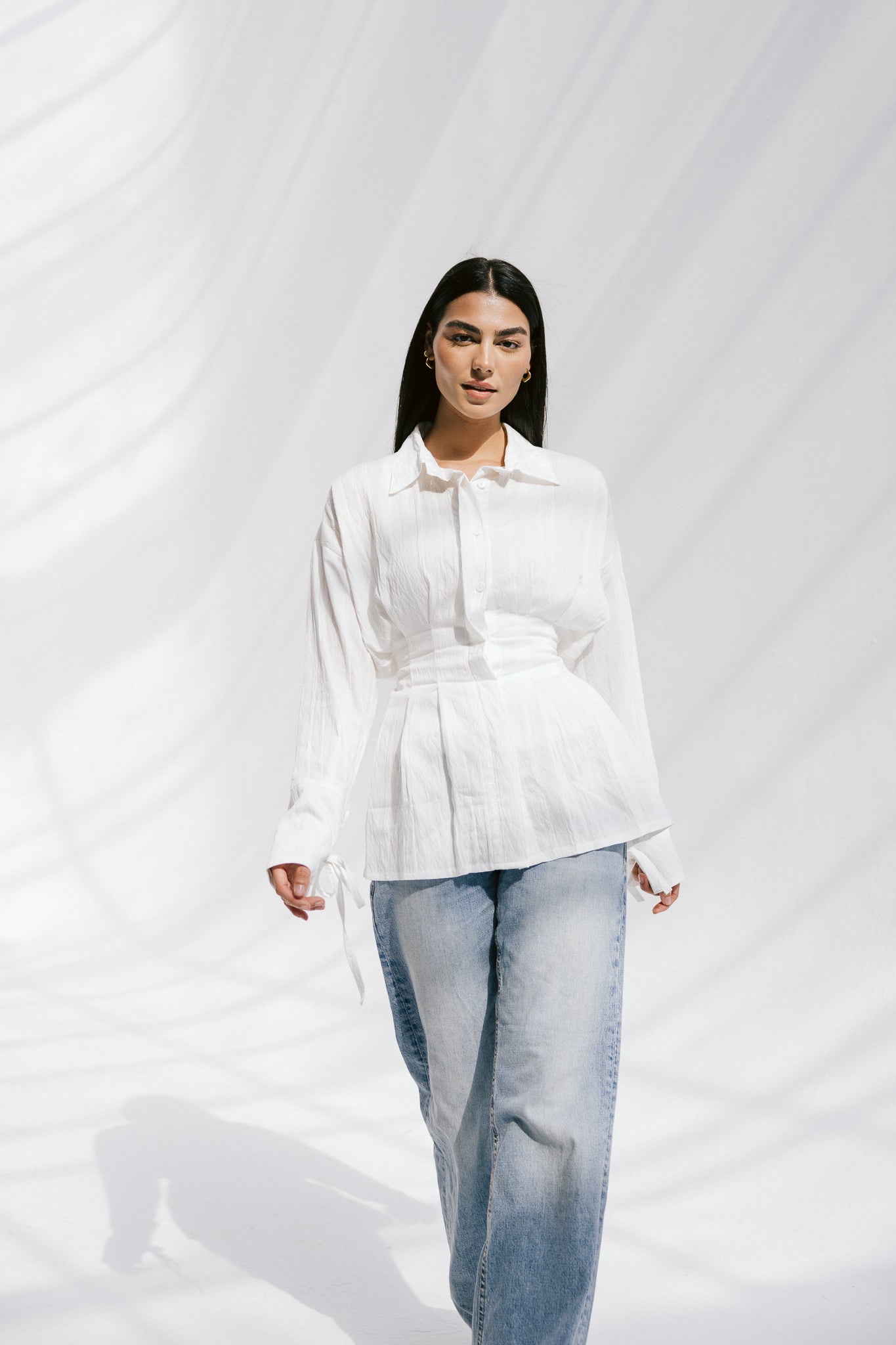 The Hourglass blouse in White