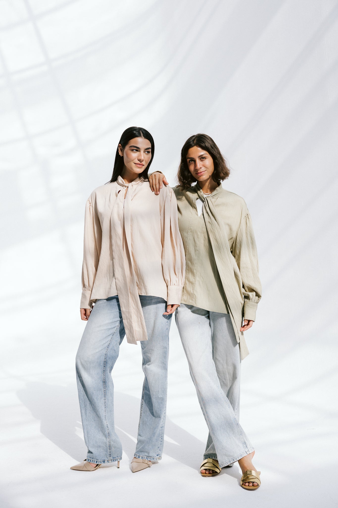The Siena Blouse In Beige