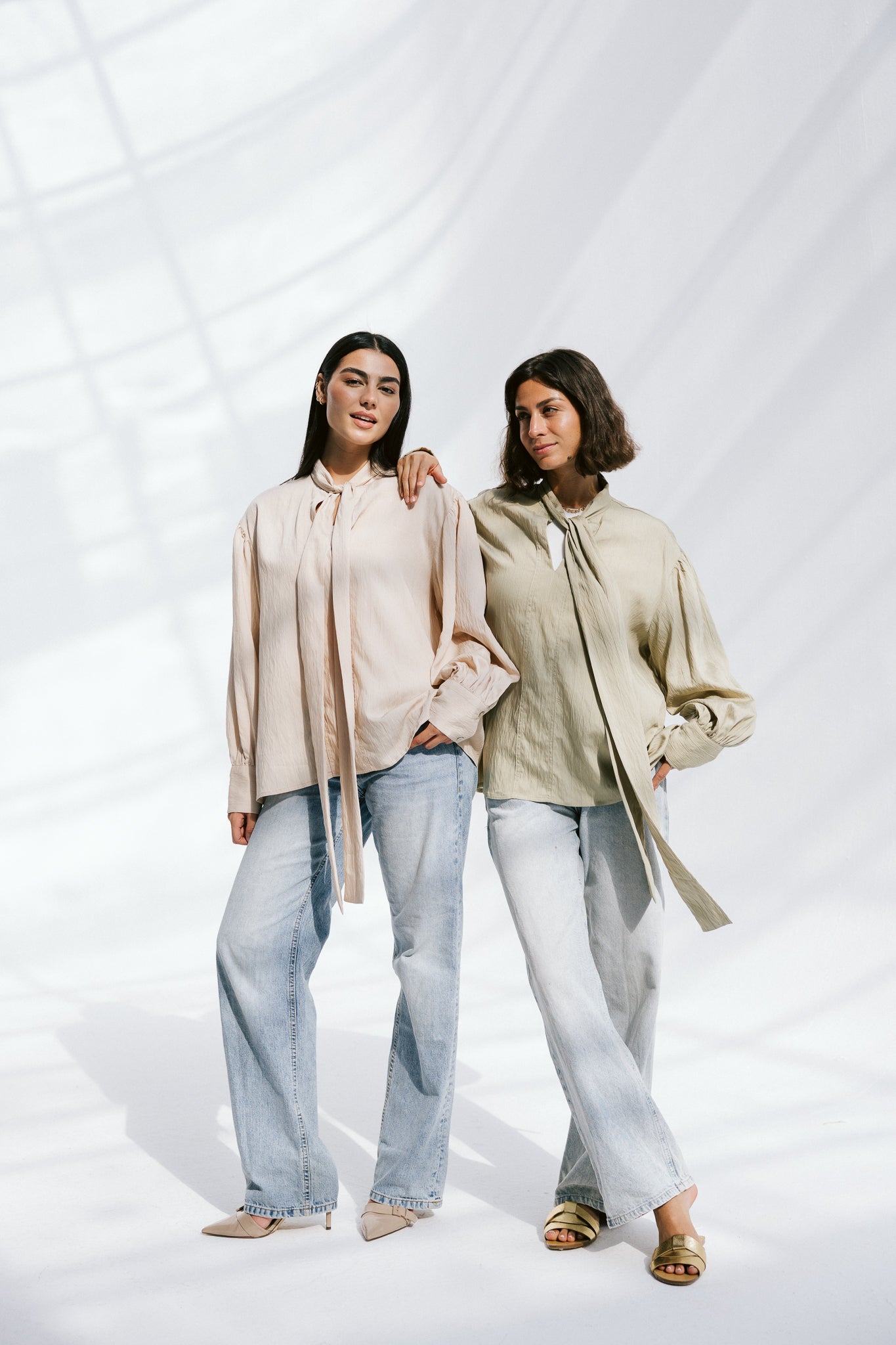 The Siena Blouse In Beige
