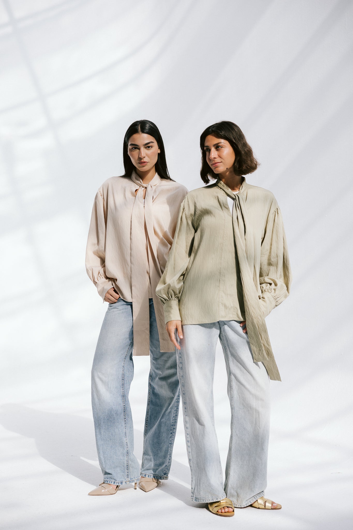 The Siena Blouse In Beige