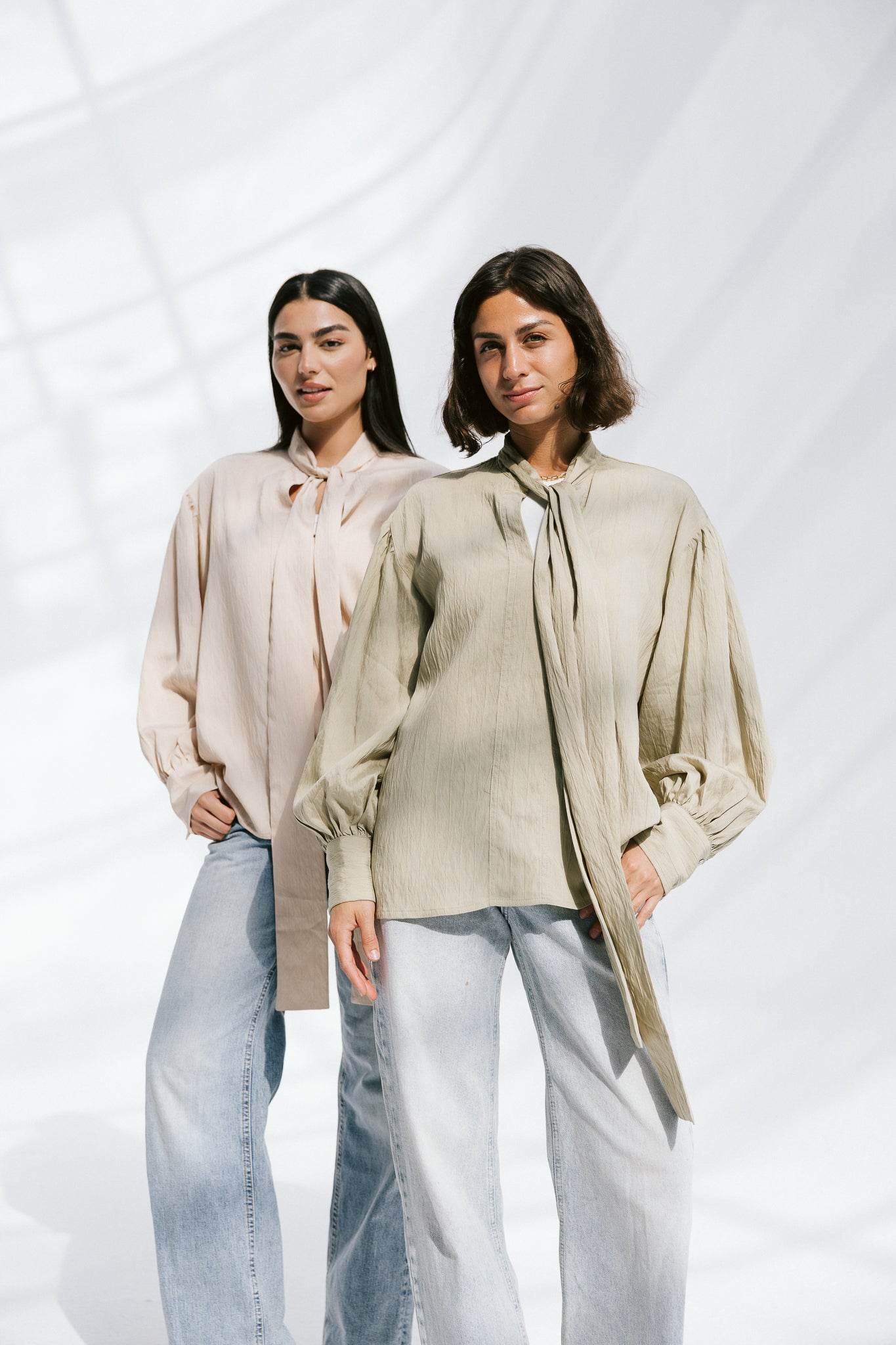 The Siena Blouse In Sage