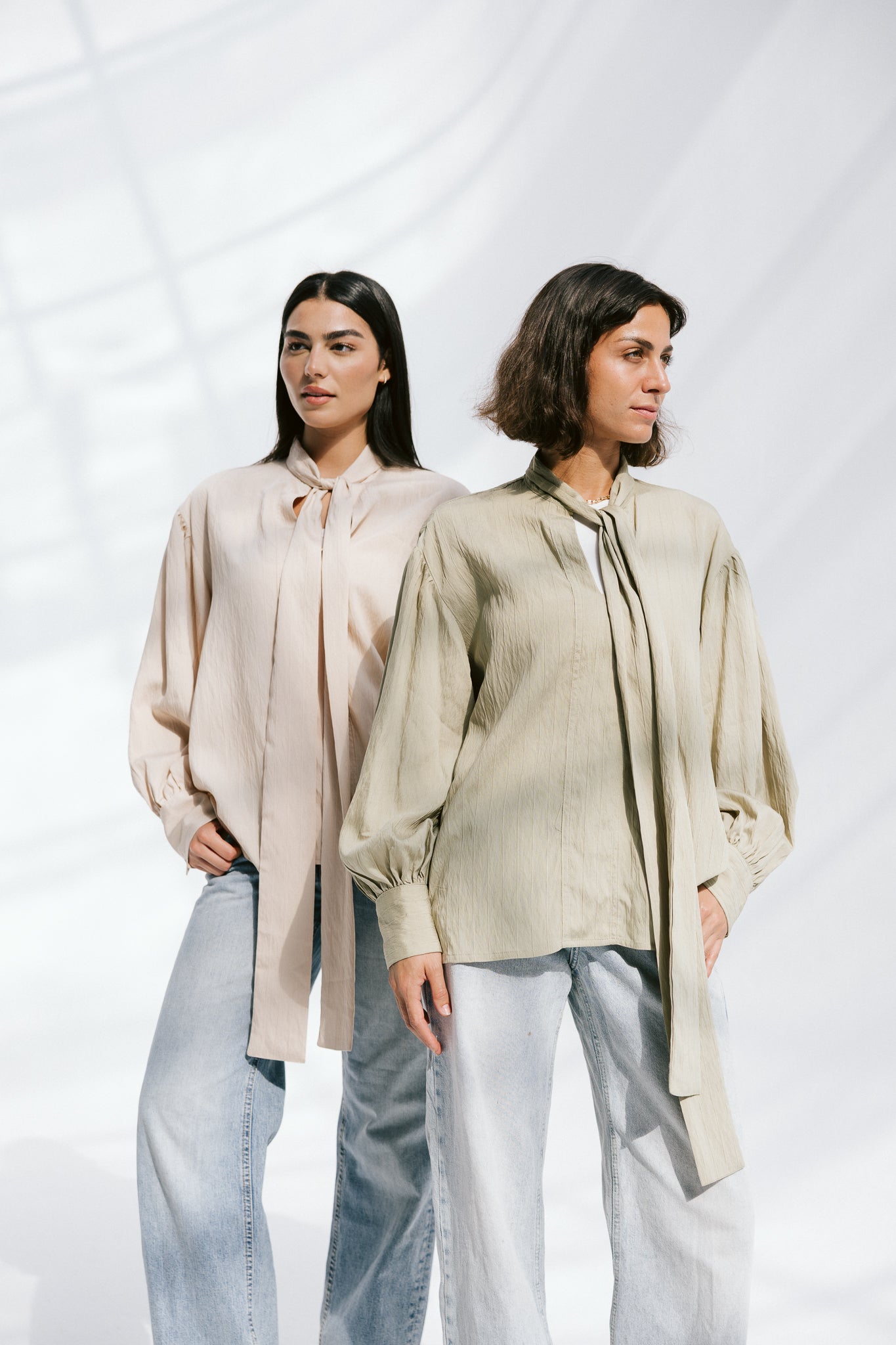 The Siena Blouse In Sage