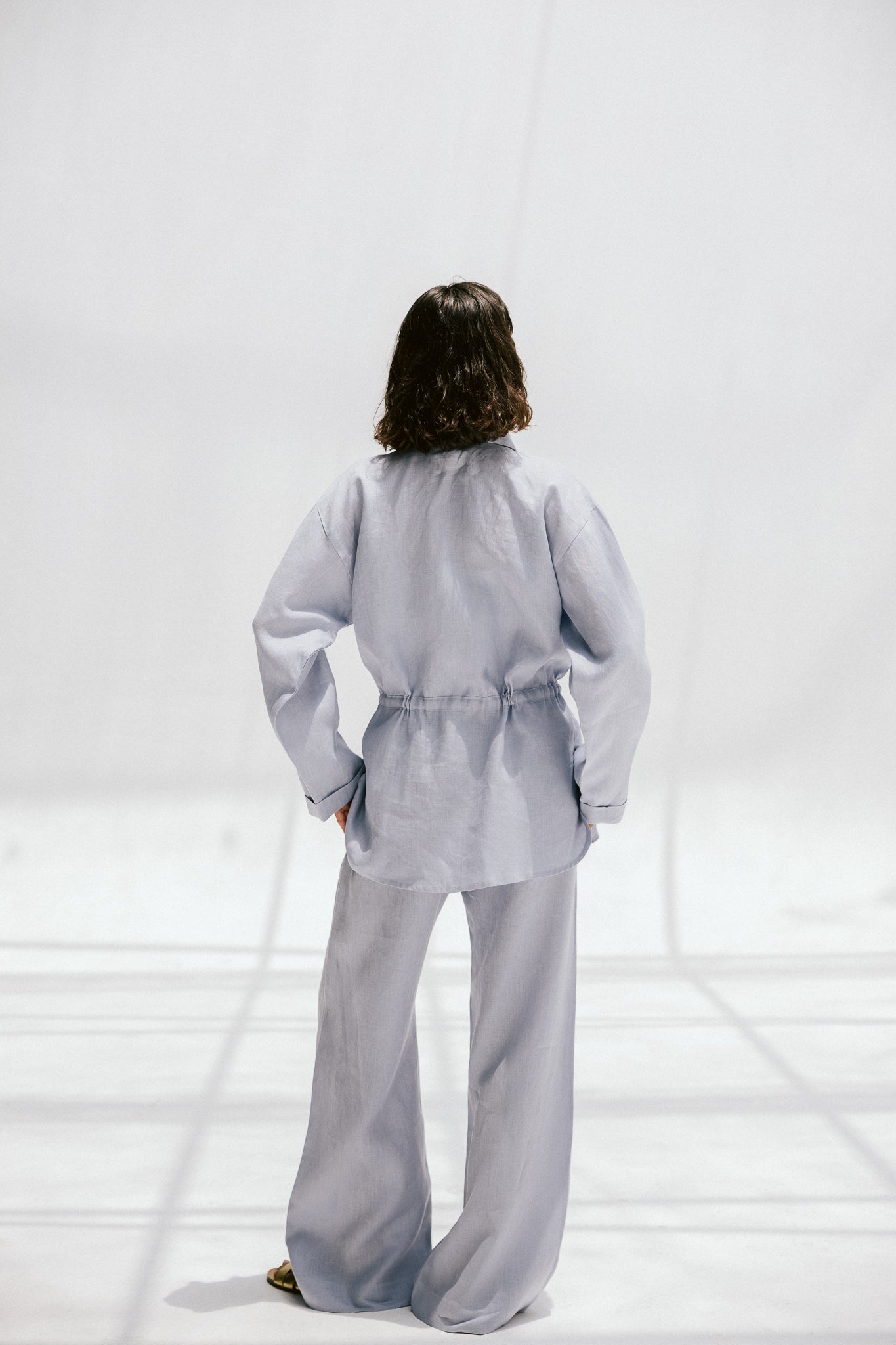 Slow Morning Pants In Powder blue