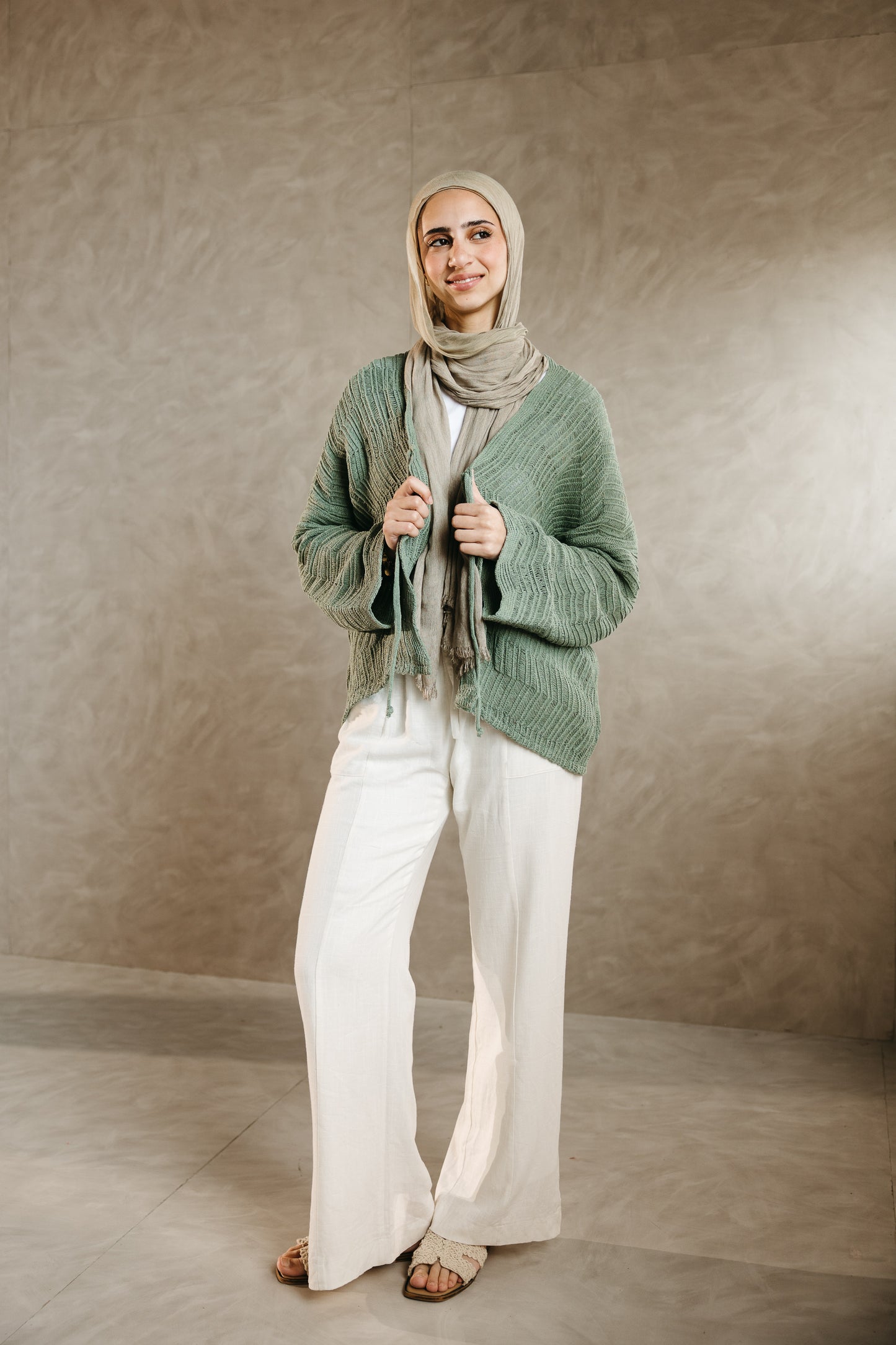 Havana cardigan in Mint