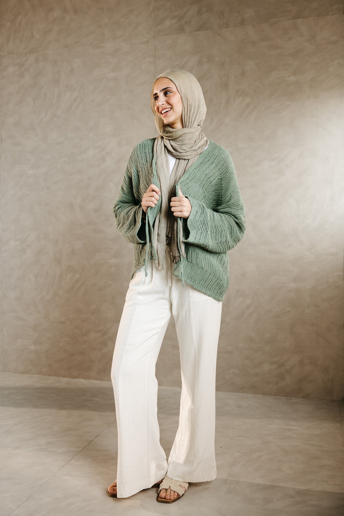 Havana cardigan in Mint