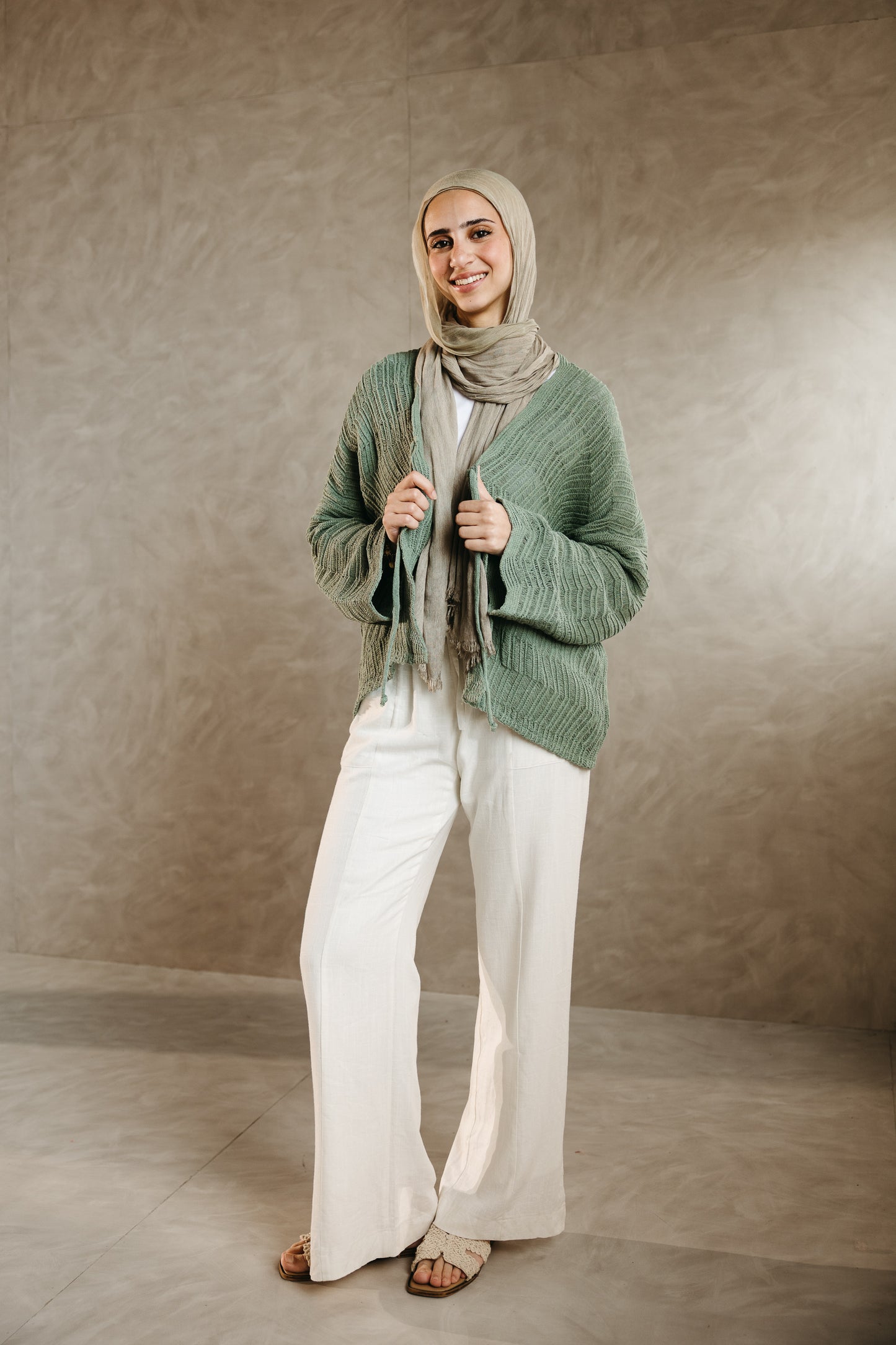Havana cardigan in Mint