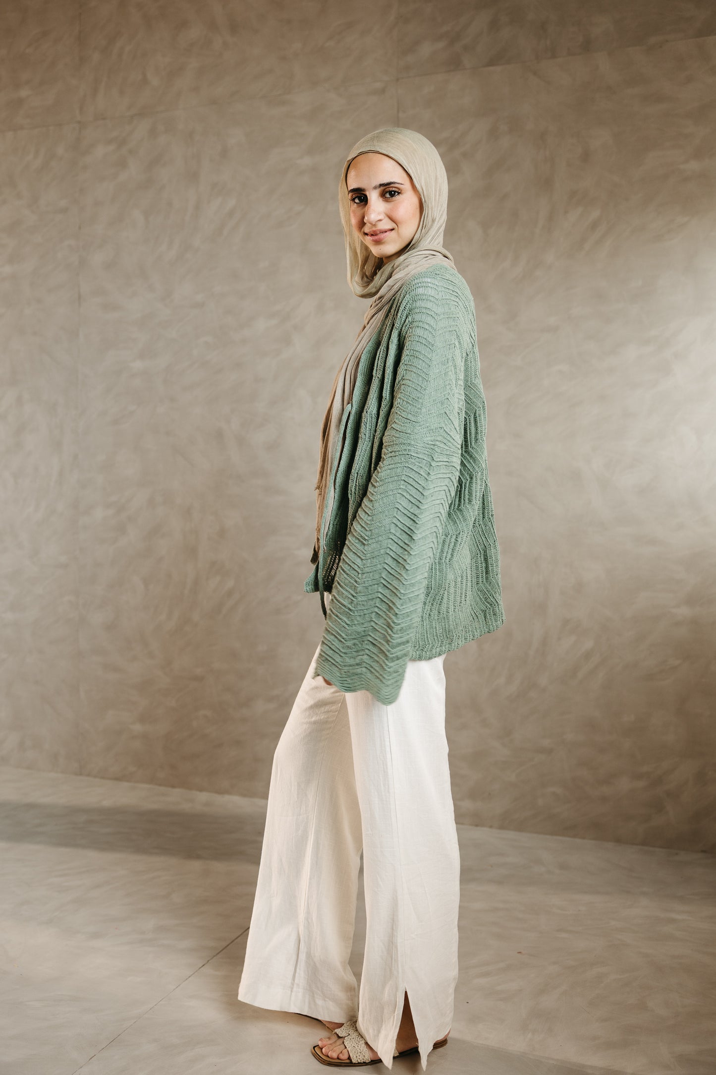 Havana cardigan in Mint