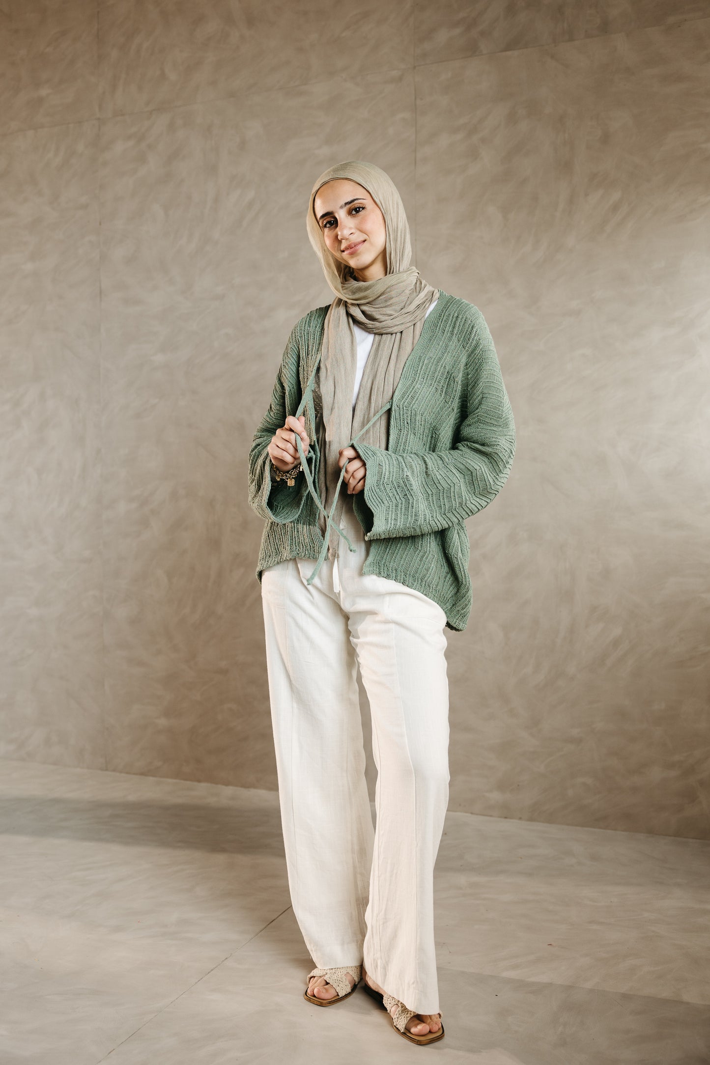 Havana cardigan in Mint