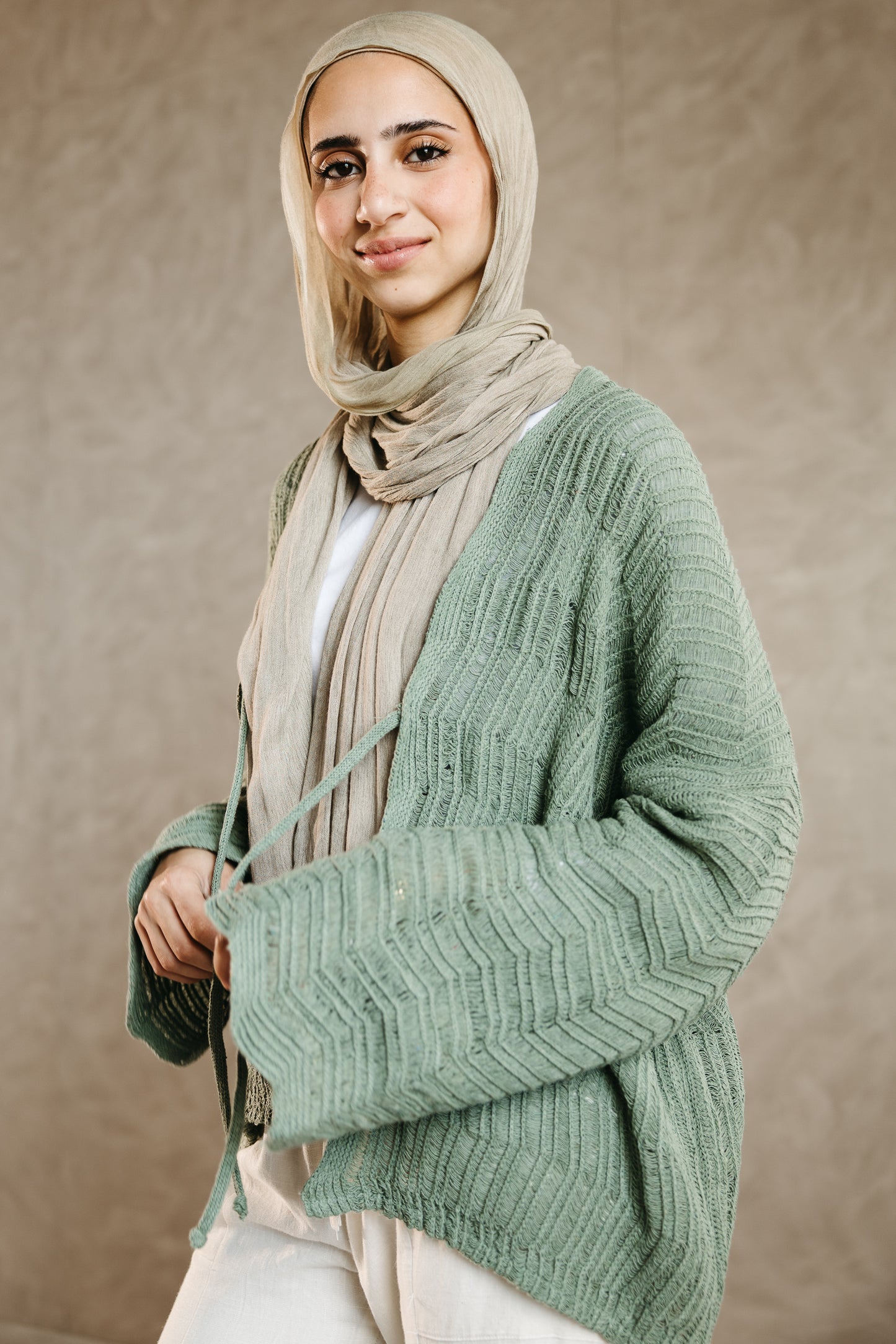 Havana cardigan in Mint