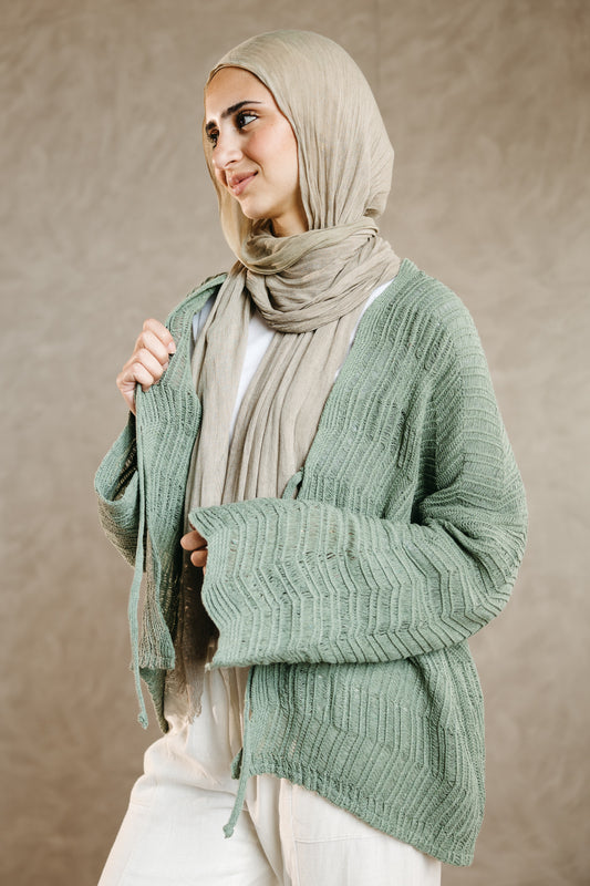 Havana cardigan in Mint