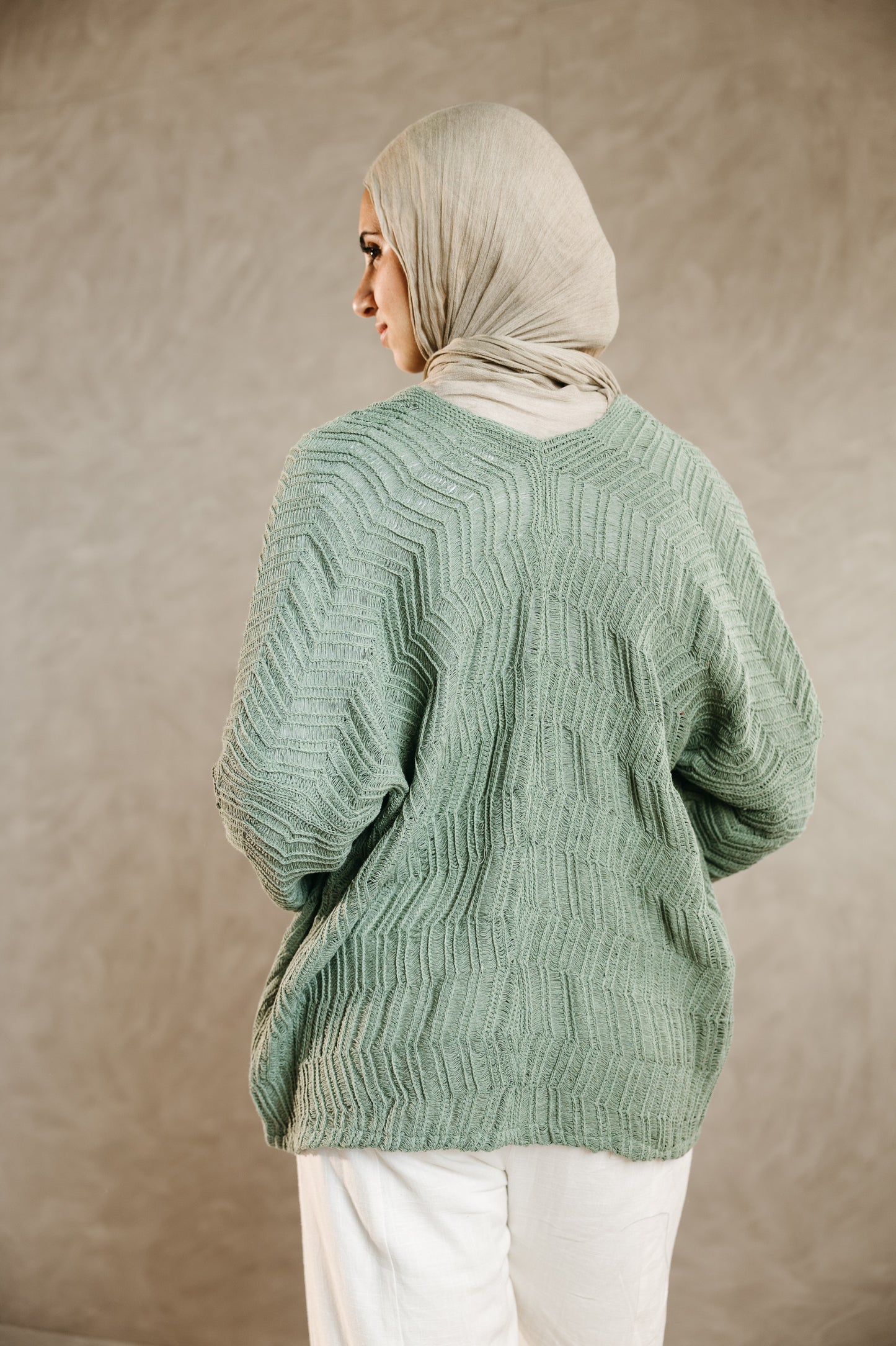 Havana cardigan in Mint