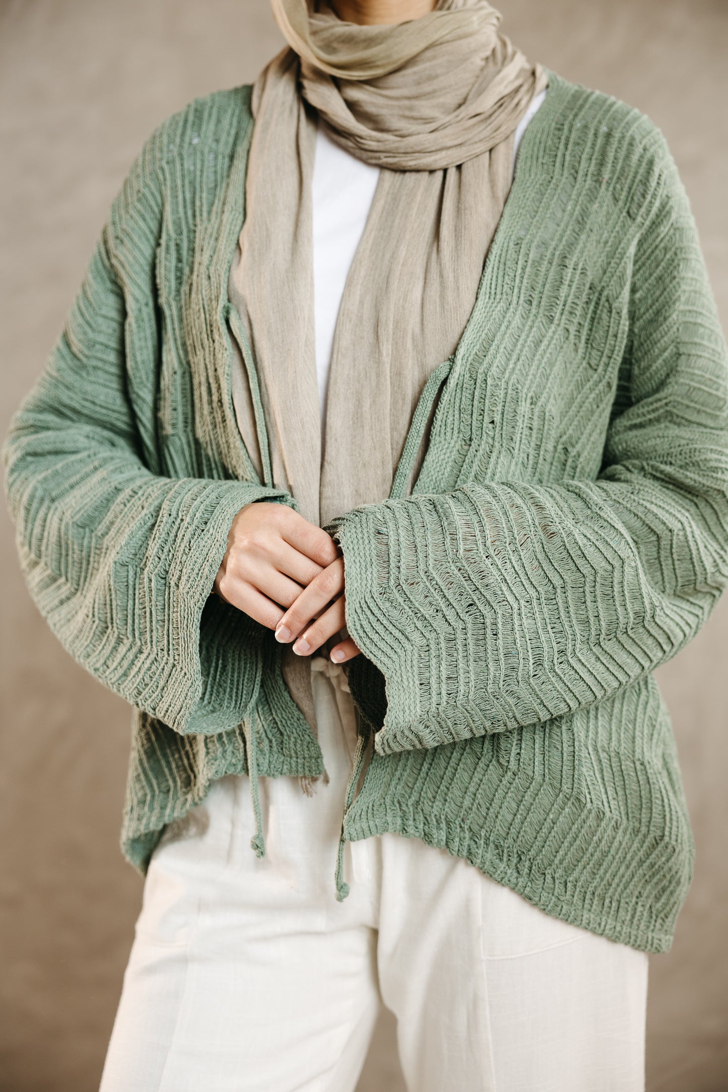 Havana cardigan in Mint