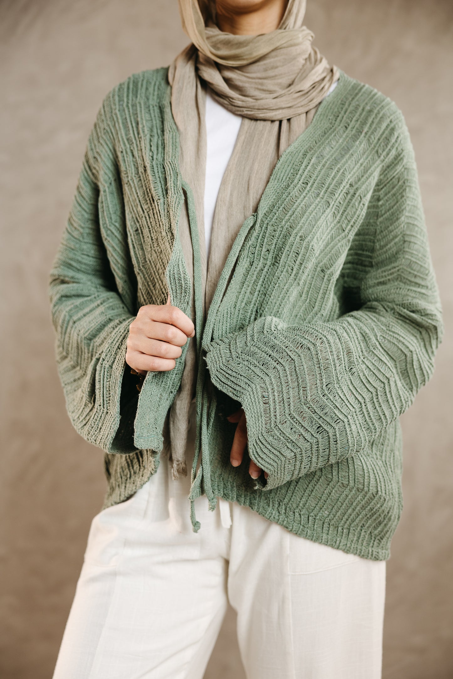 Havana cardigan in Mint