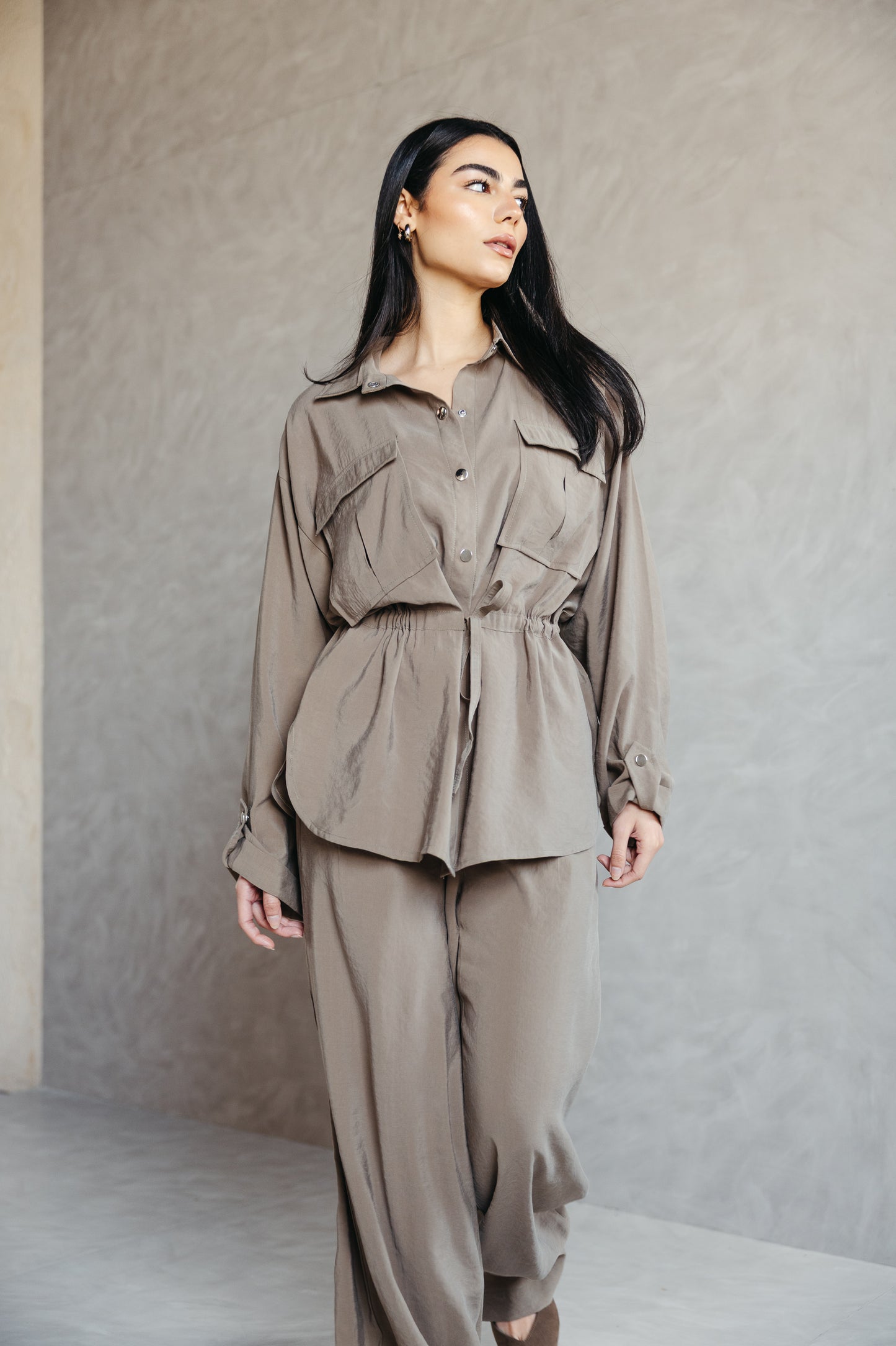 The Signature set in Olive Beige