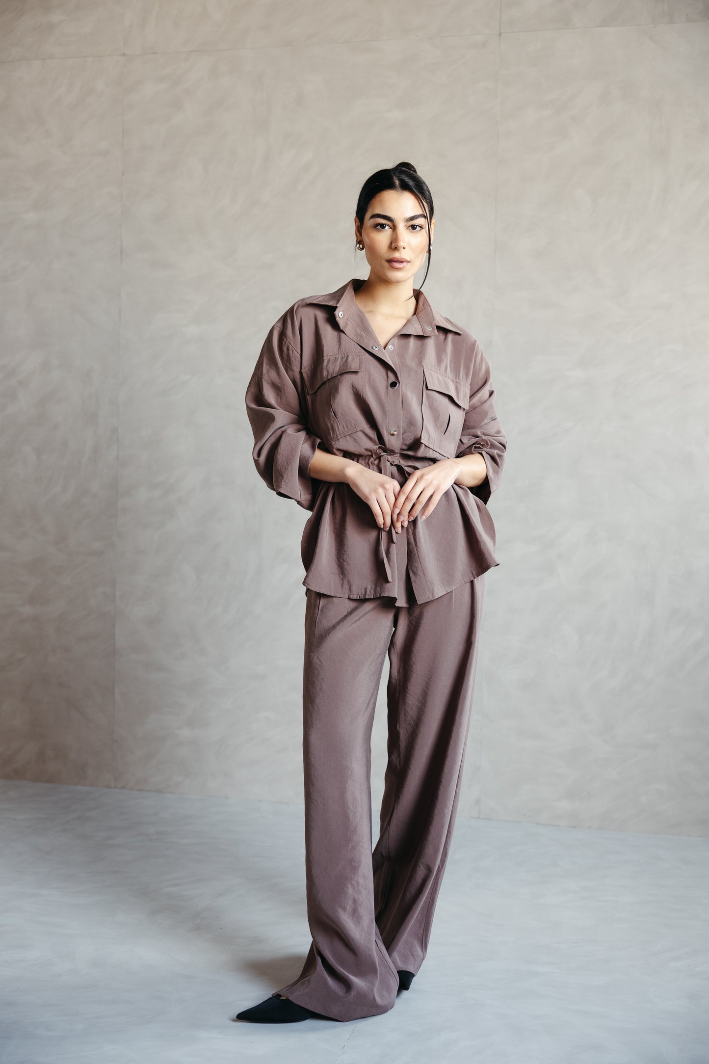 The Signature set in Mocha Taupe