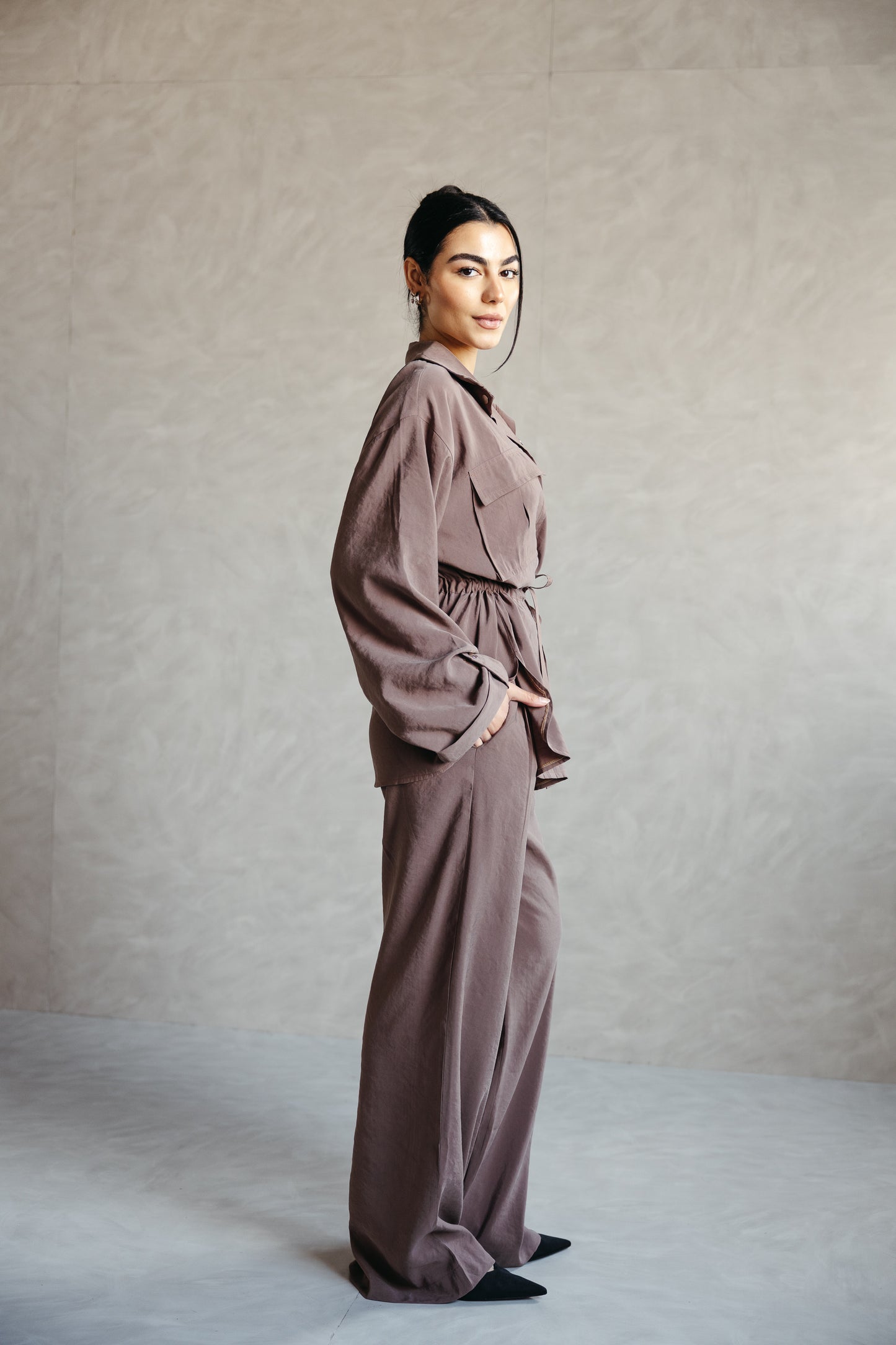 The Signature set in Mocha Taupe