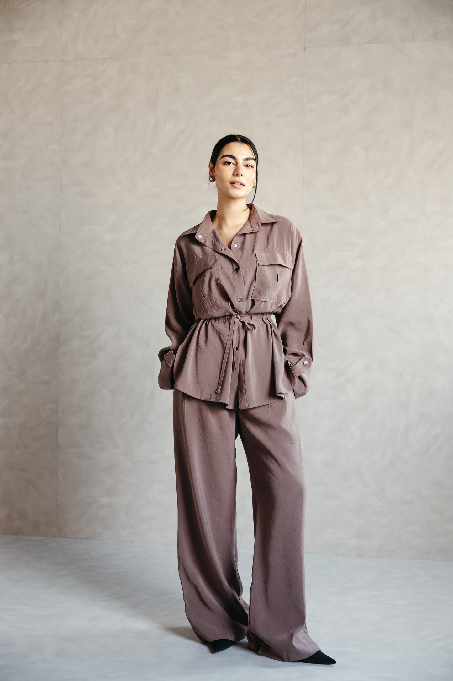 The Signature set in Mocha Taupe