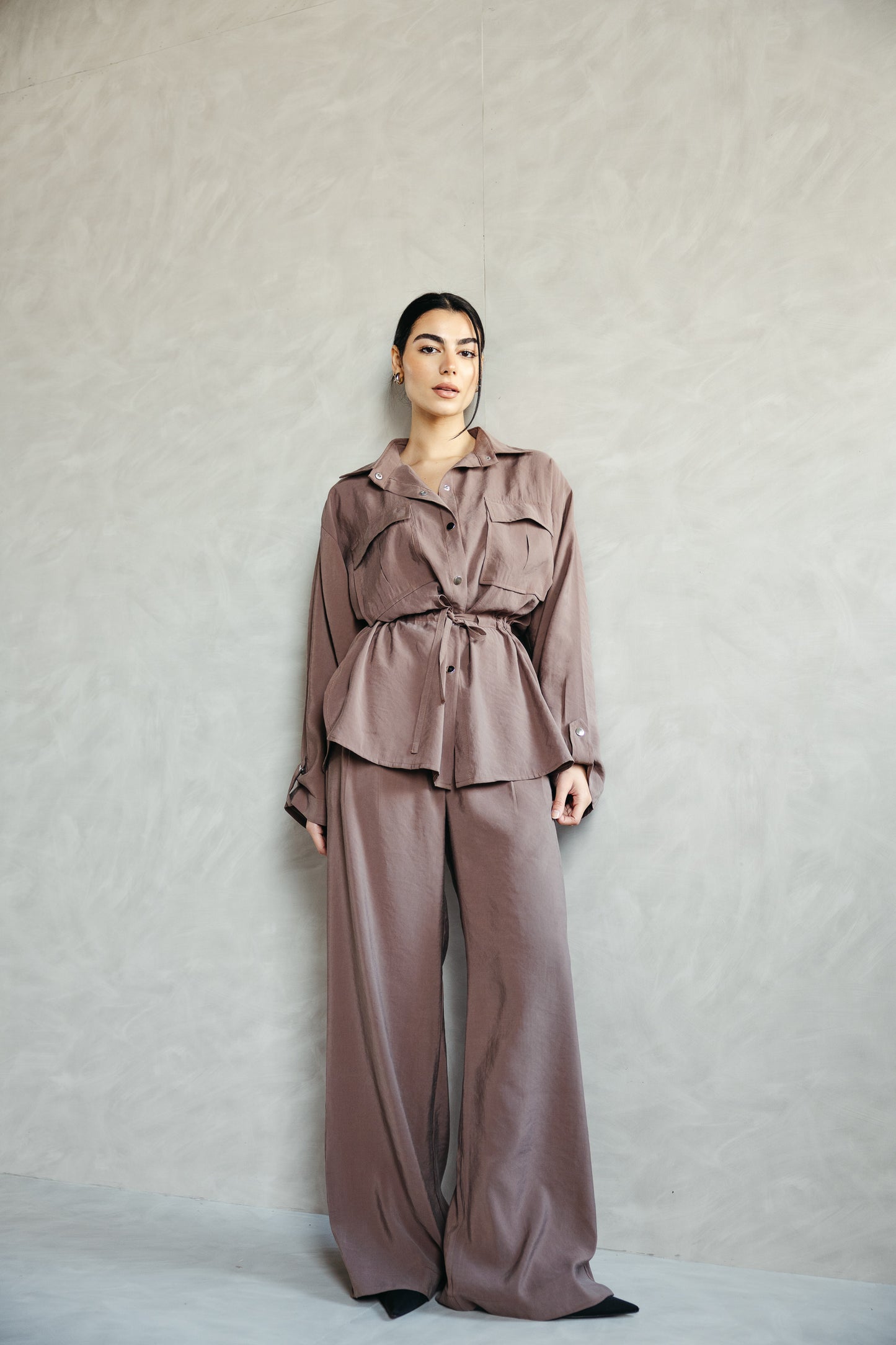 The Signature set in Mocha Taupe