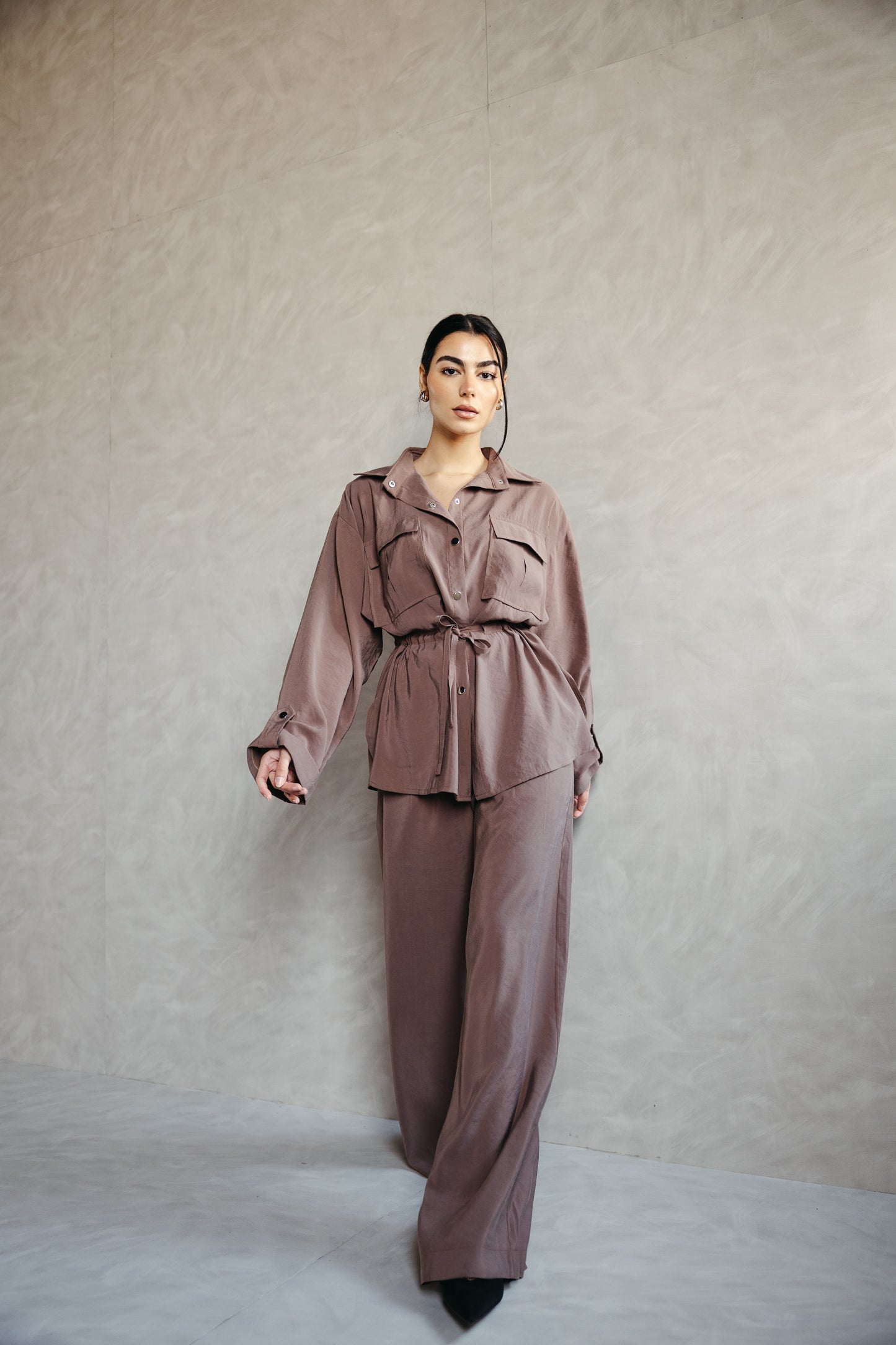 The Signature set in Mocha Taupe