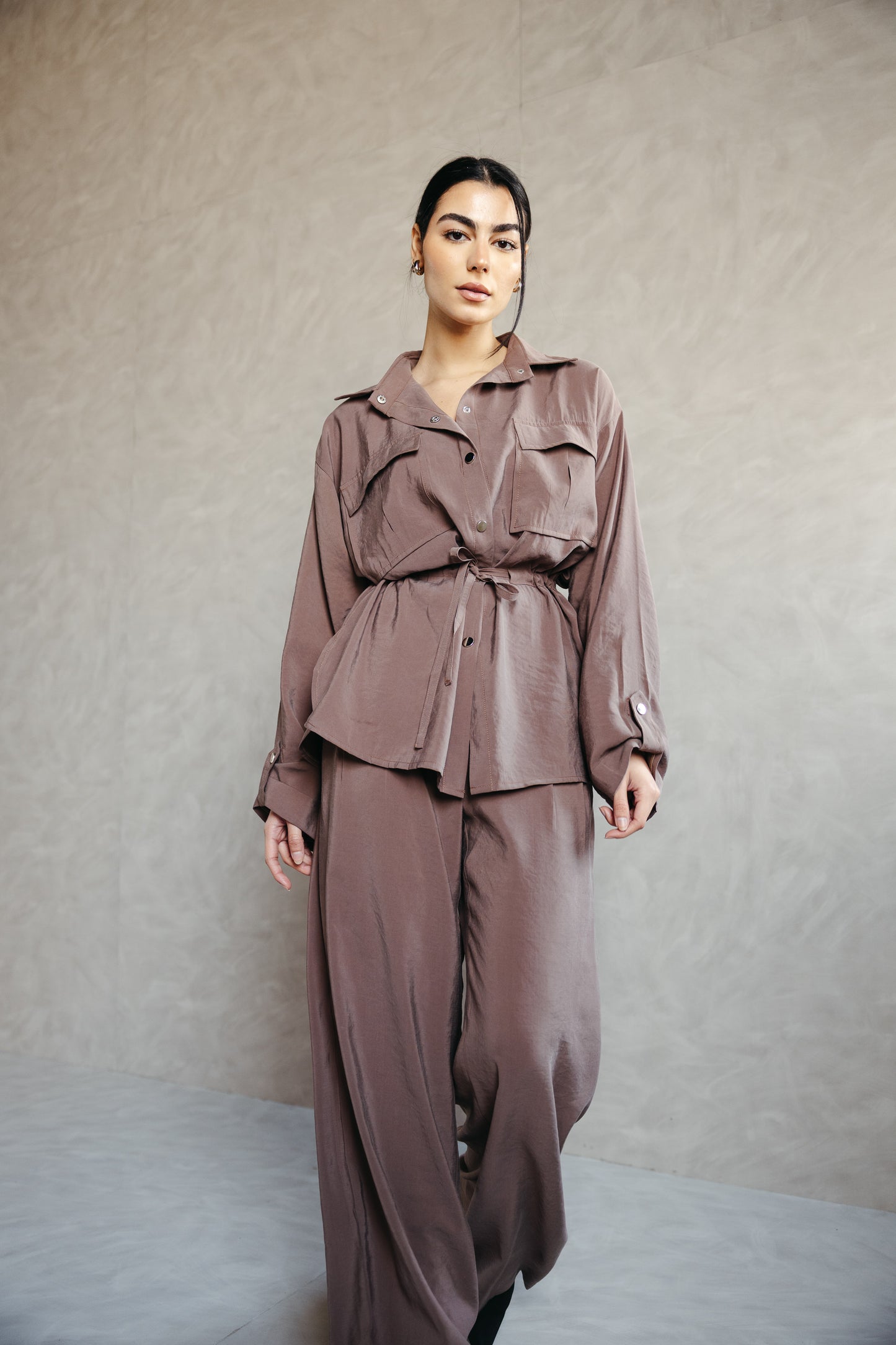 The Signature set in Mocha Taupe