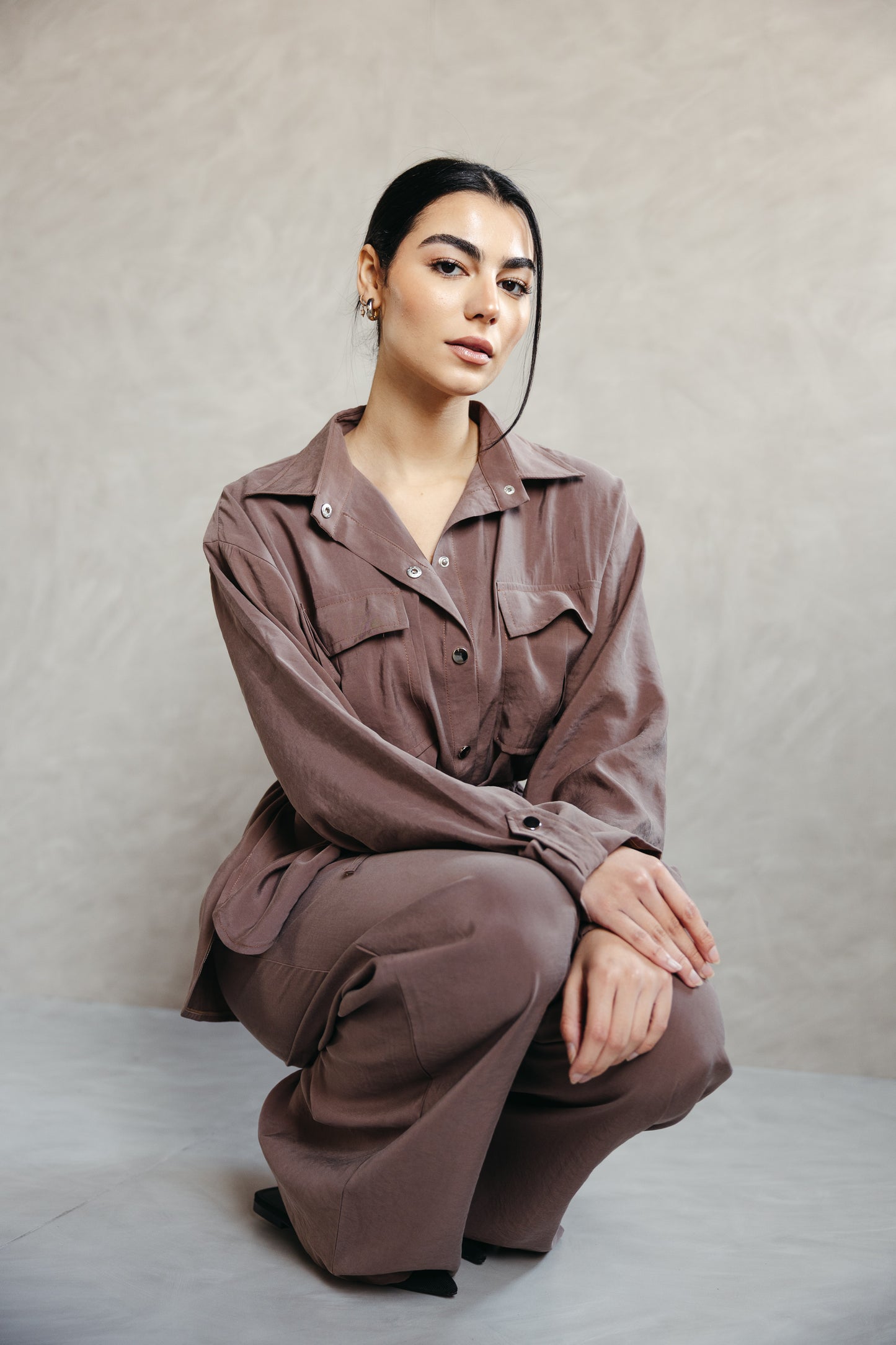 The Signature set in Mocha Taupe