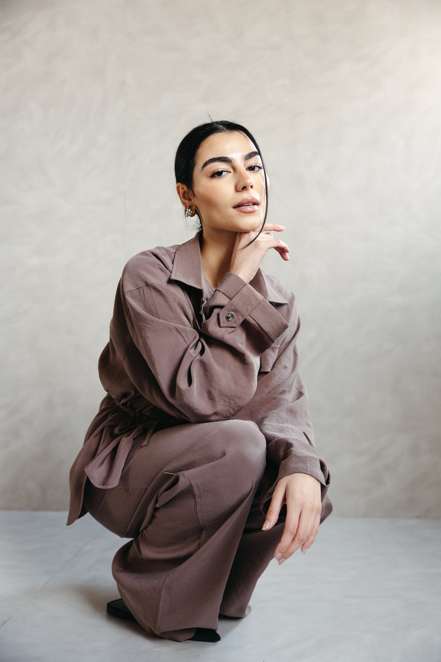 The Signature set in Mocha Taupe