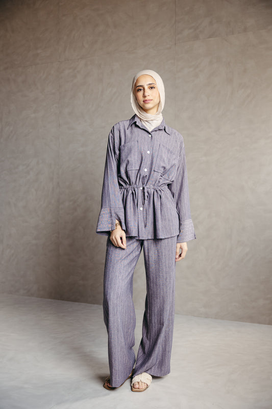 The Rayé Set Steel Blue