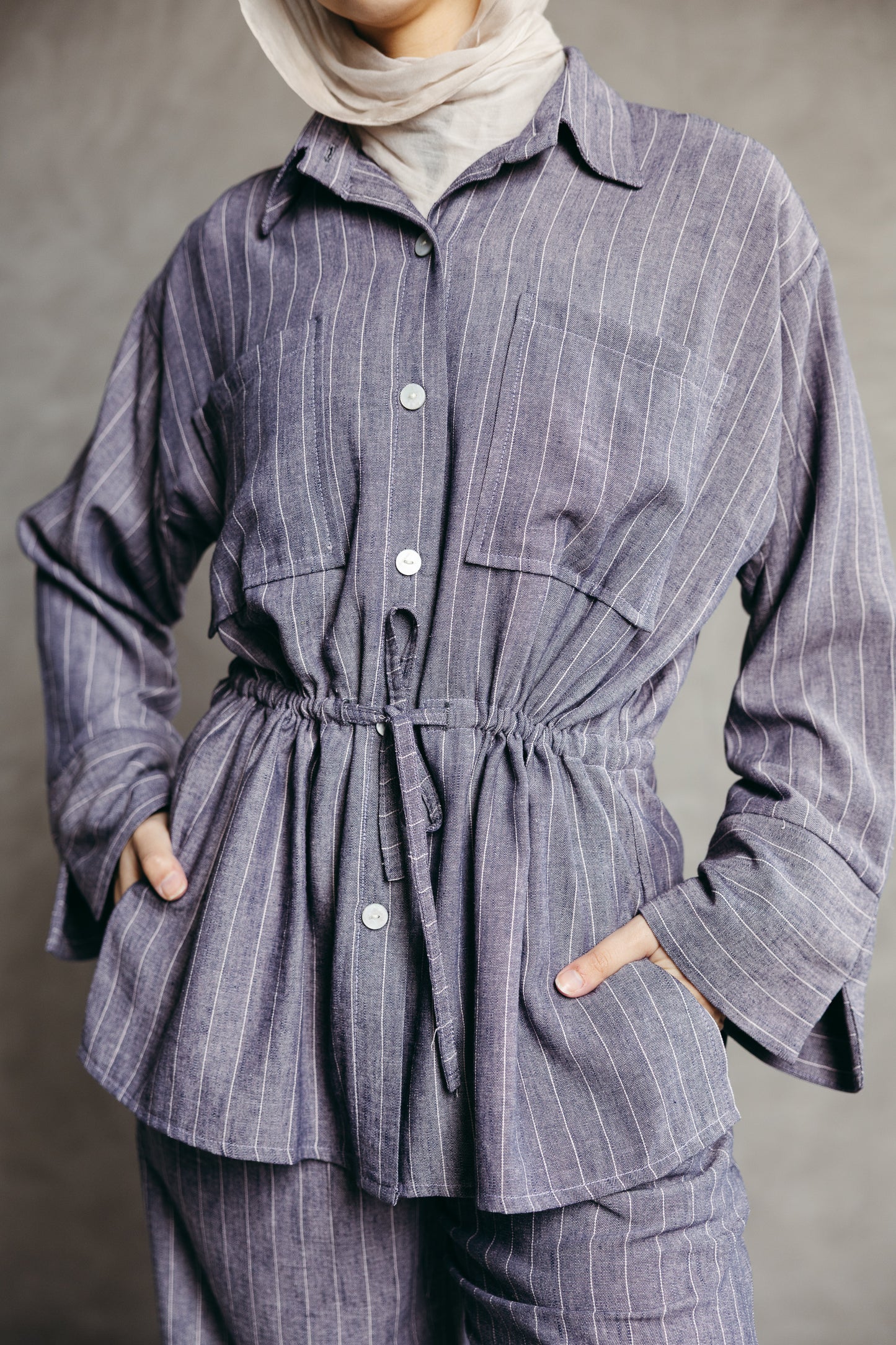 The Rayé Set Steel Blue