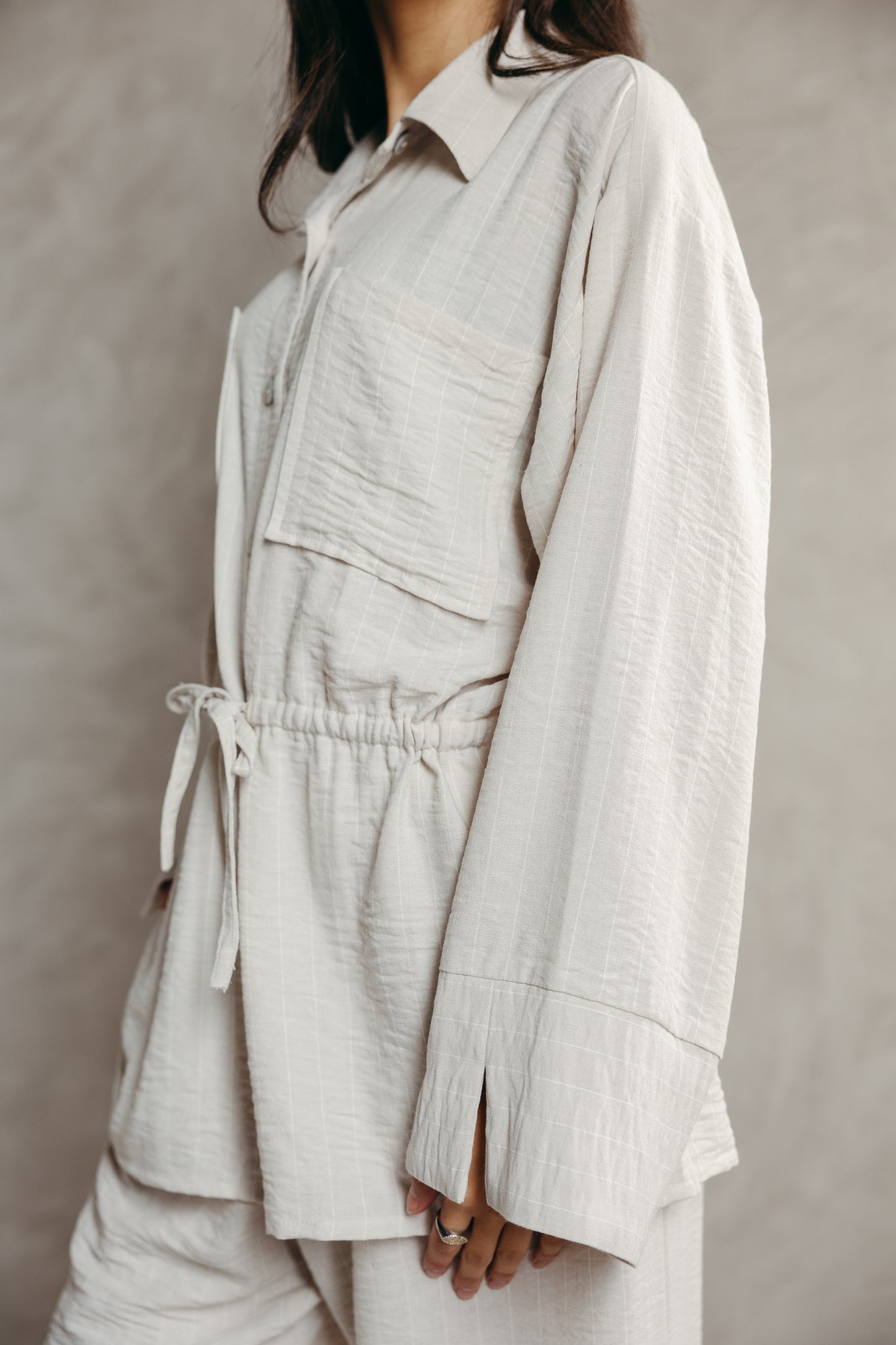 The Rayé Set in Pearl White
