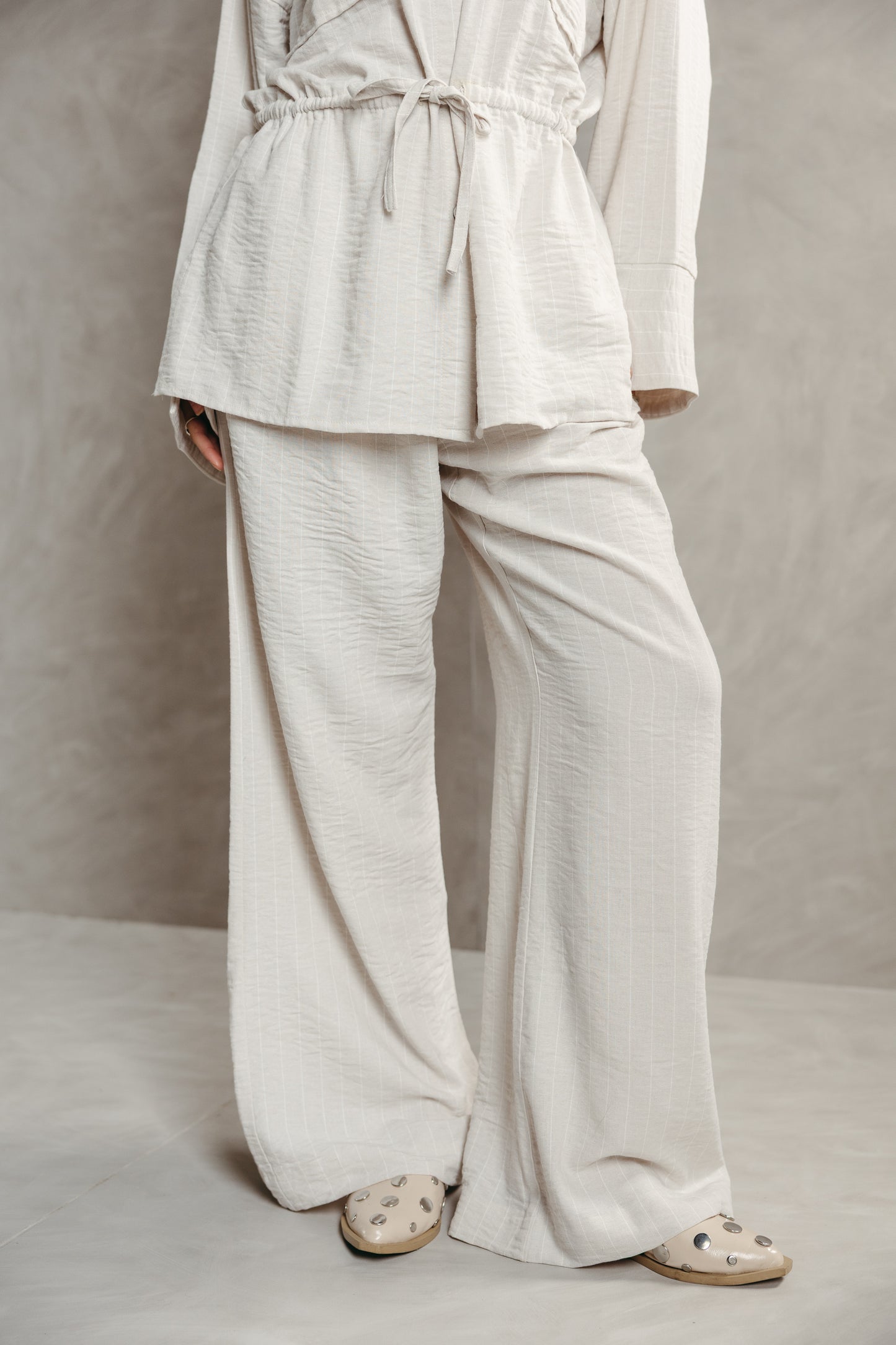 The Rayé Set in Pearl White
