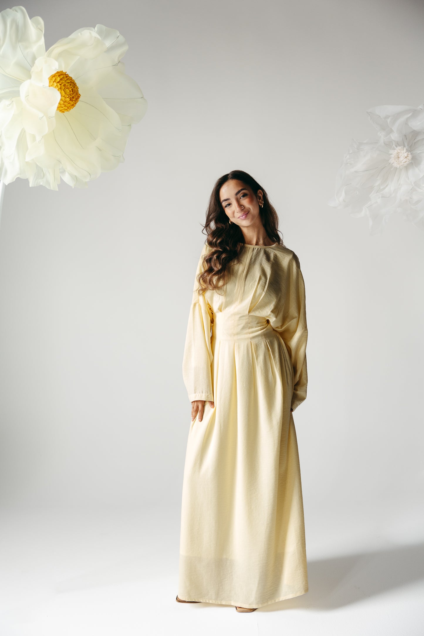 The Blossom Dress in Lemon Cream