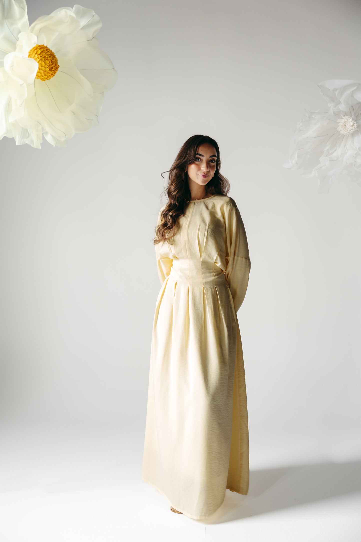 The Blossom Dress in Lemon Cream