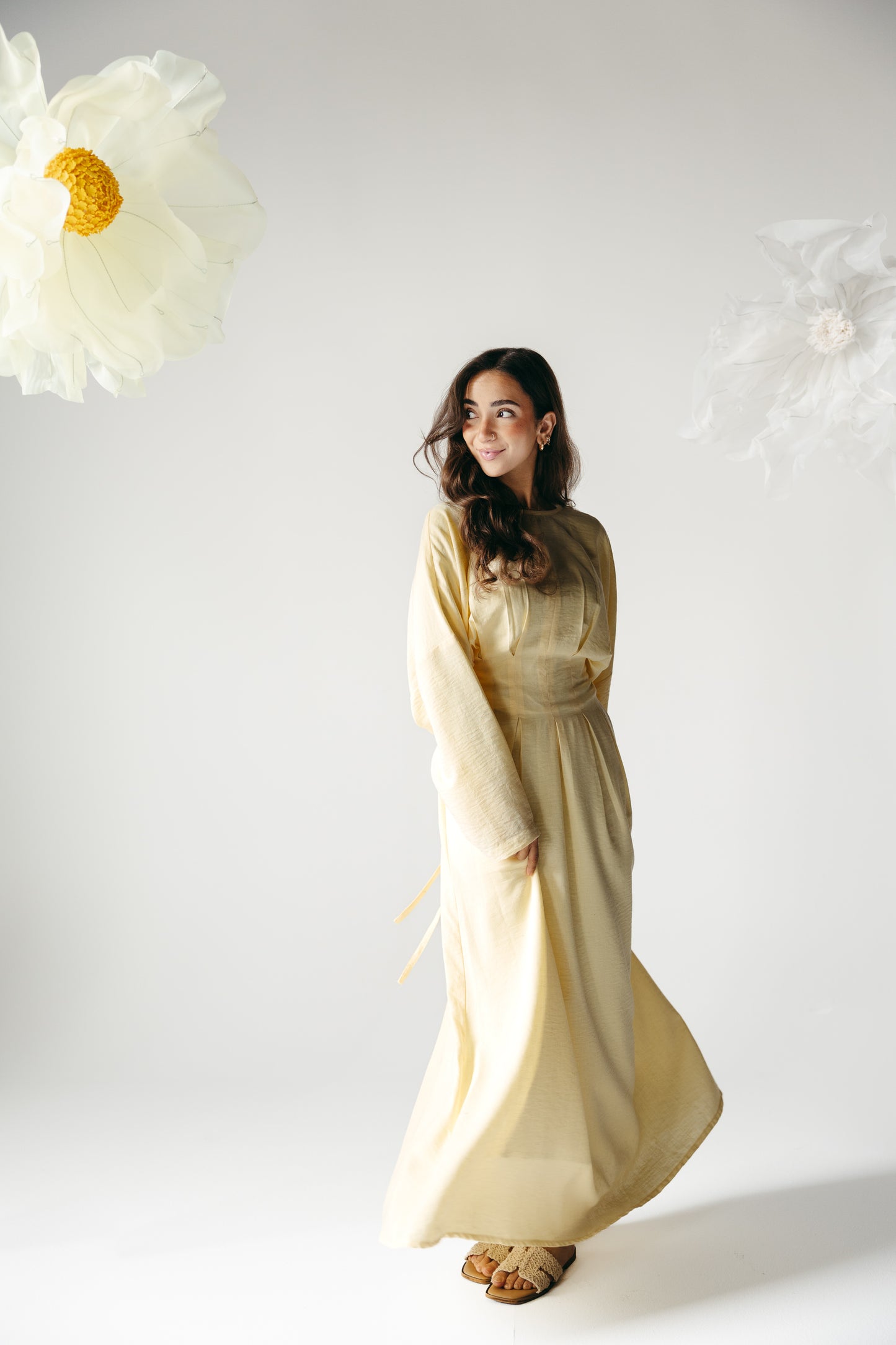The Blossom Dress in Lemon Cream