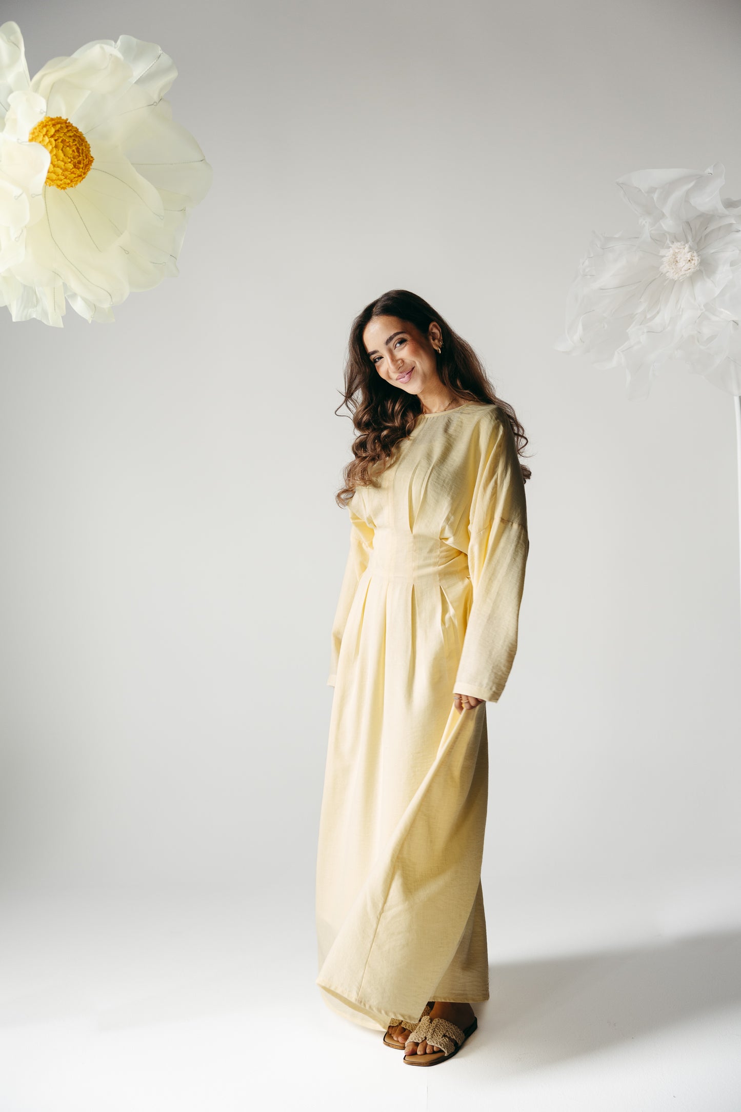 The Blossom Dress in Lemon Cream