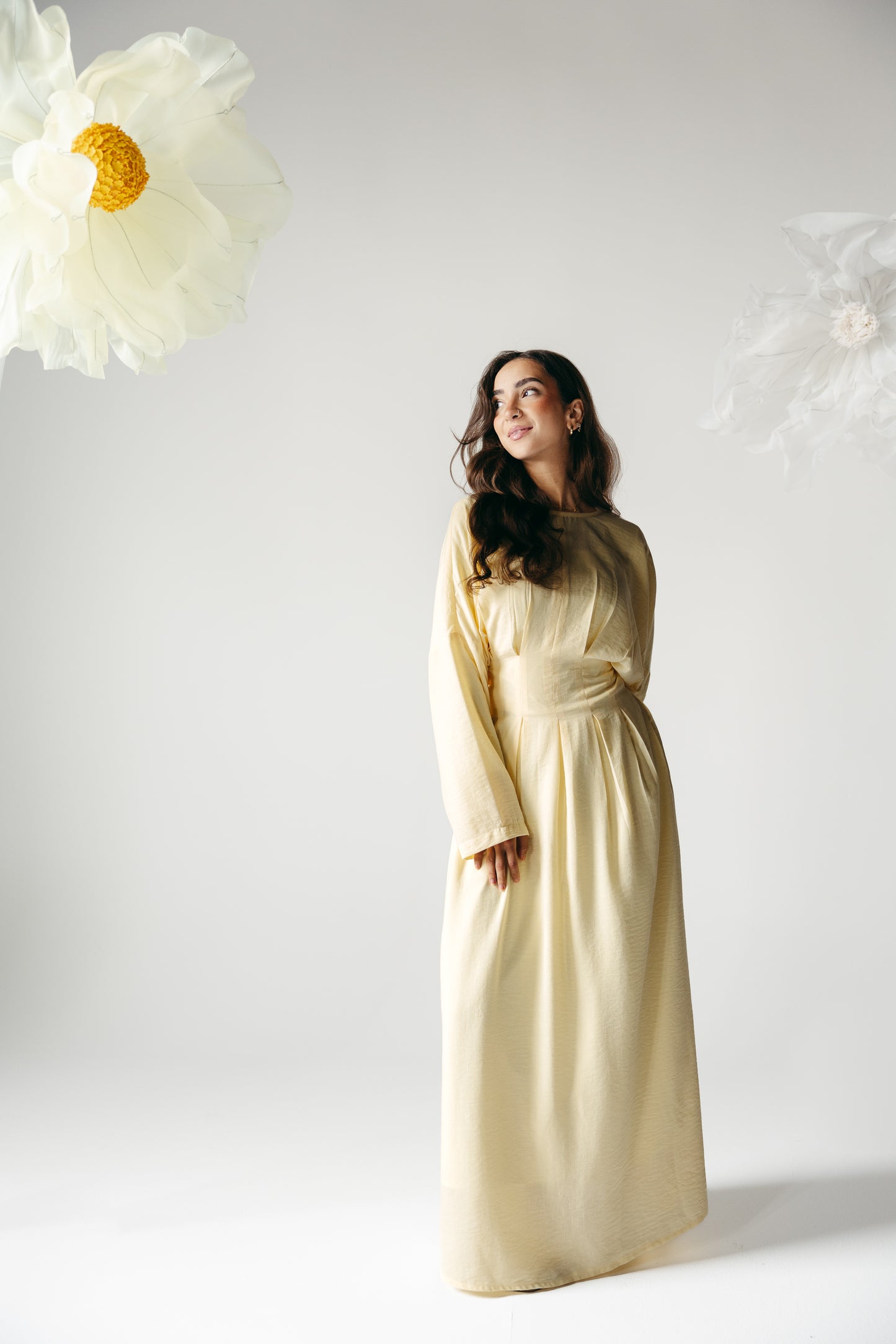 The Blossom Dress in Lemon Cream