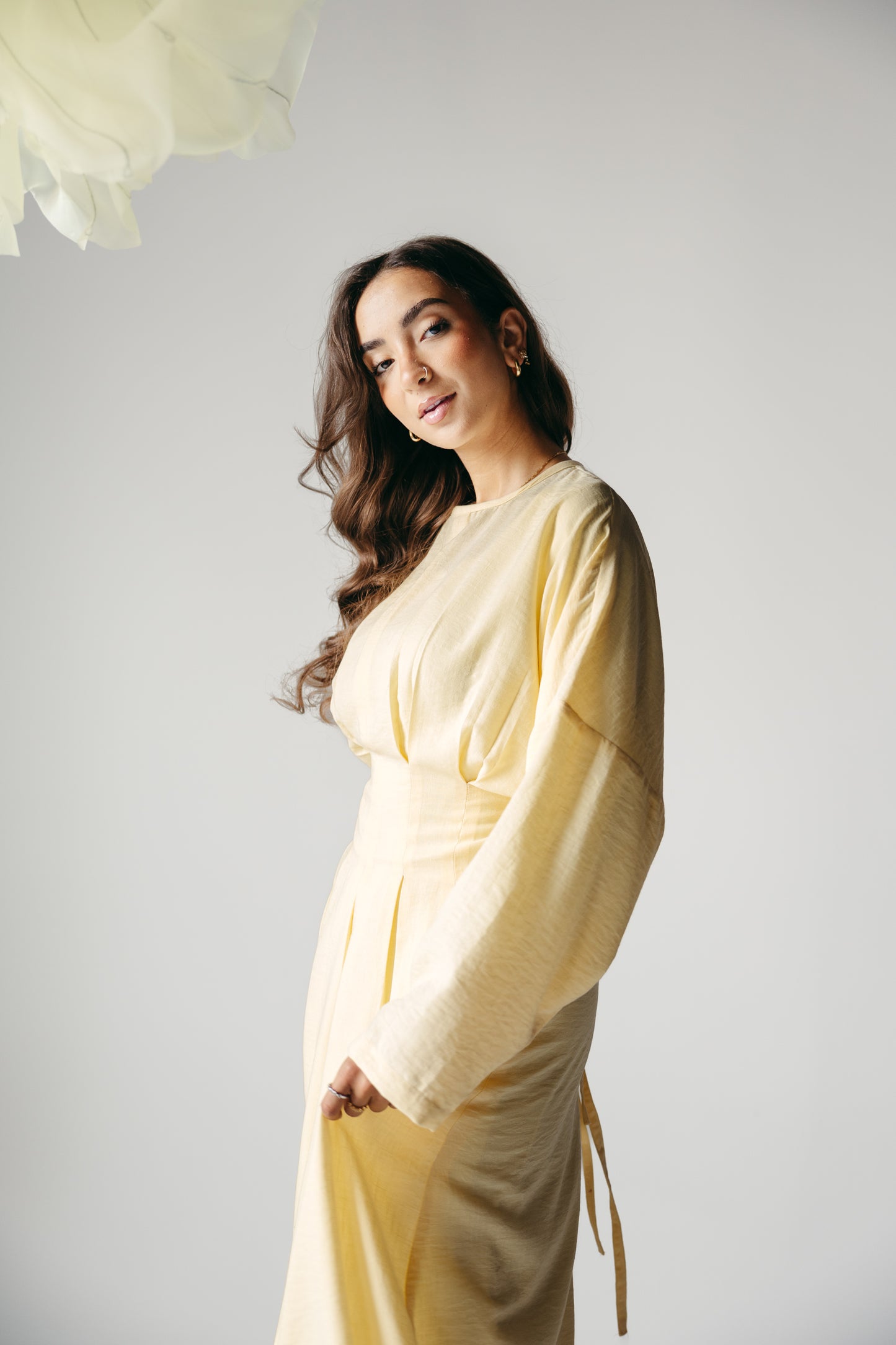 The Blossom Dress in Lemon Cream