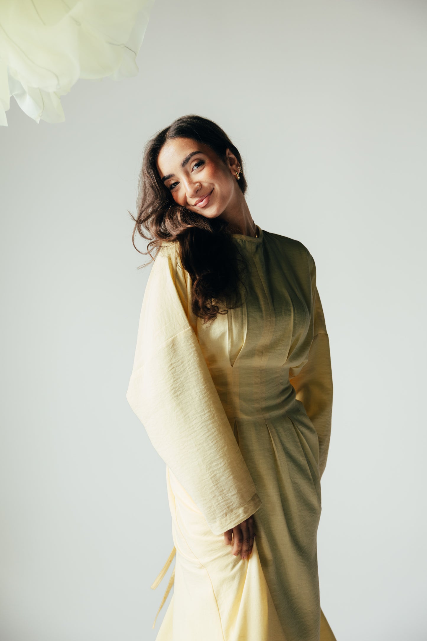 The Blossom Dress in Lemon Cream