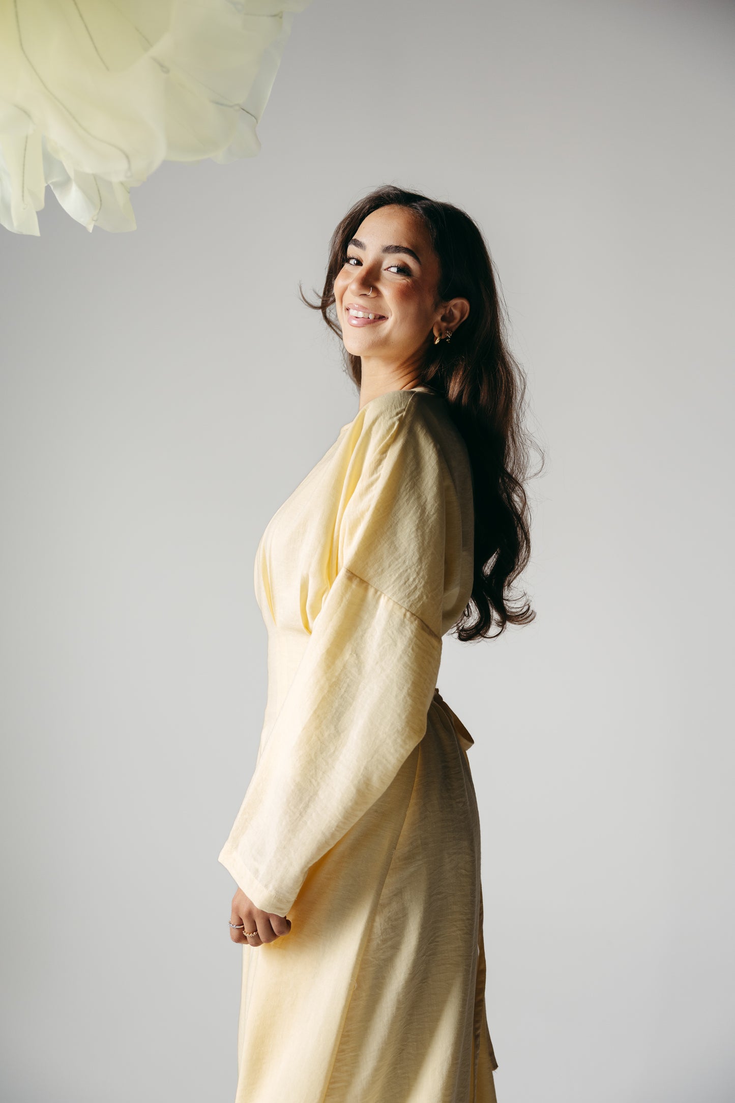 The Blossom Dress in Lemon Cream